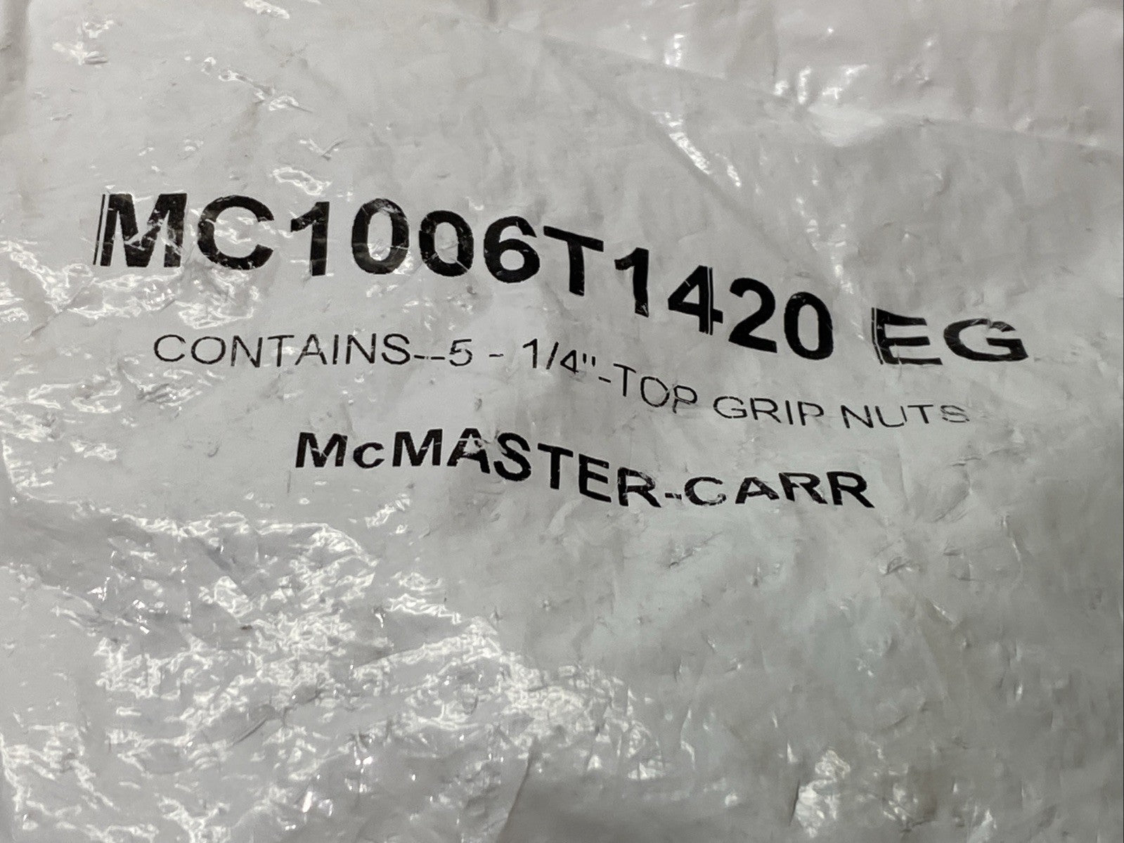 MC1006T1420 EG 1/4" Top Grip Nuts PKG OF 5 - Maverick Industrial Sales