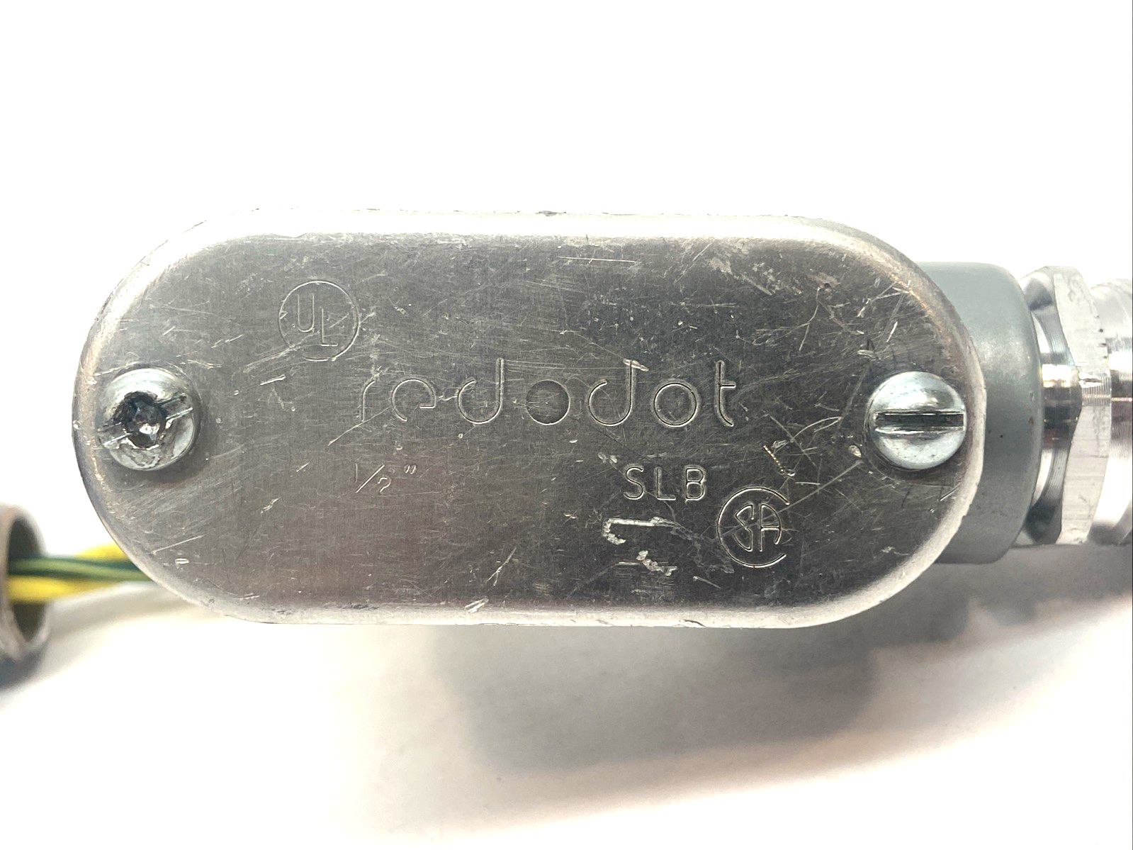 8262H130DC24/DCD | ASCO 1/4" 2-Way Solenoid Valve w/ Red Dot Conduit Fitting - Used - Maverick Industrial Sales