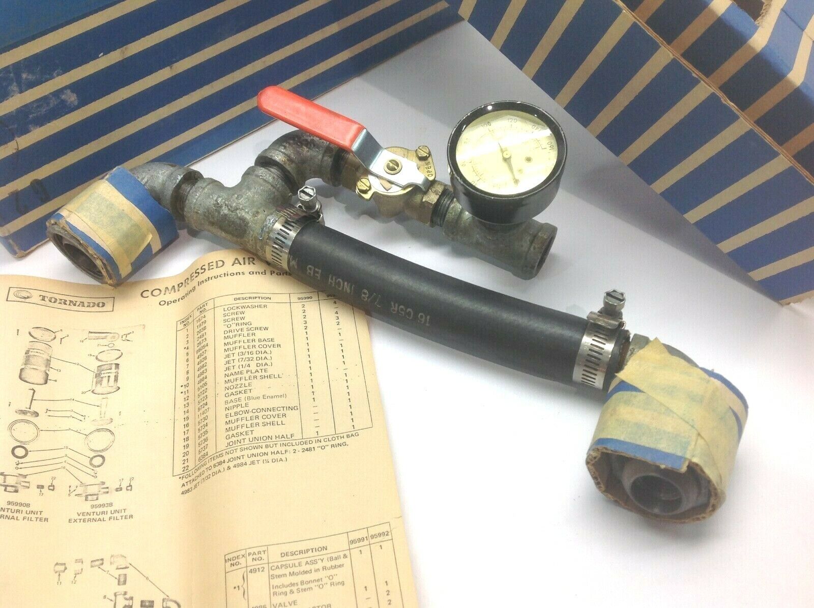 95992 | Vintage Breuer Venturi Tornado Vacuum Connector Double Unit - Used - Maverick Industrial Sales