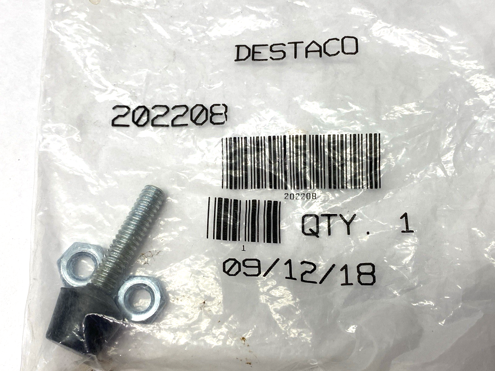 Destaco 202208 Black Flat-Tip Bonded Neoprene Spindle for Toggle Clamp LOT OF 5 - Maverick Industrial Sales