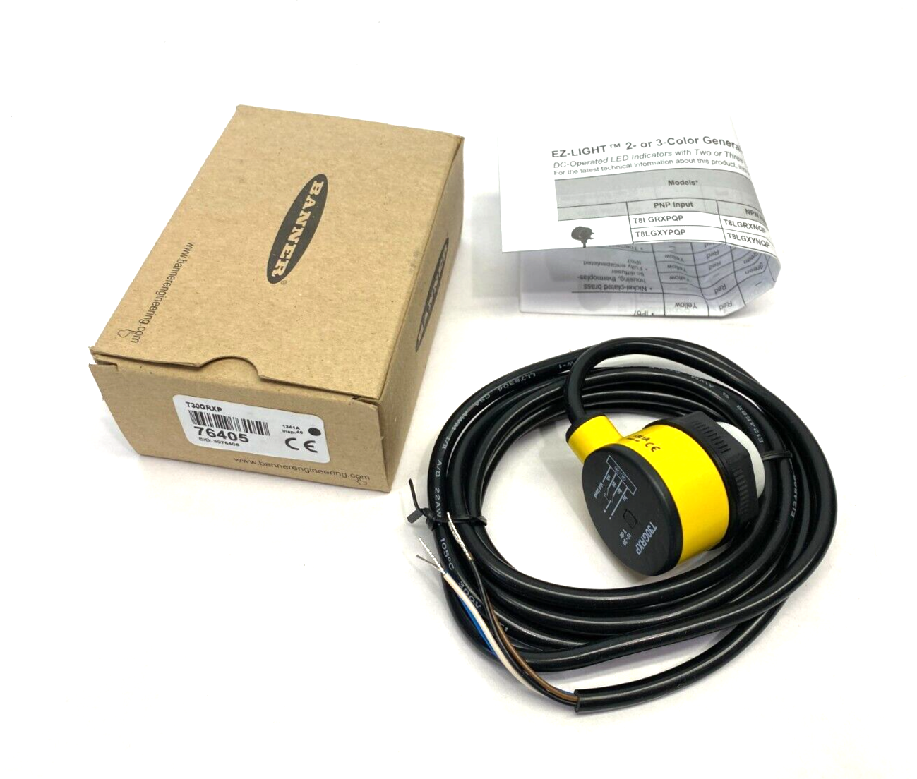 Banner T30GRXP EZ-LIGHT 2-Color General Purpose Indicator 10-30VDC 76405 - Maverick Industrial Sales