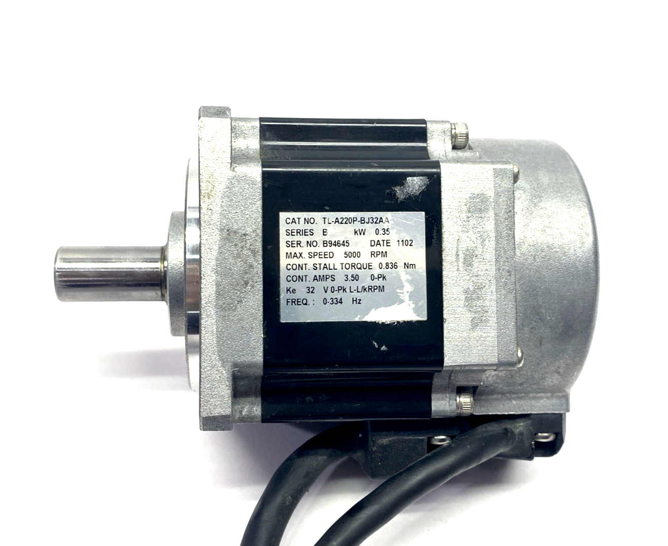 TL-A220P-BJ32AA | Allen Bradley Ser. B Kinetix Inverter Duty Servo Motor 0.35kW - For parts or not working - Maverick Industrial Sales