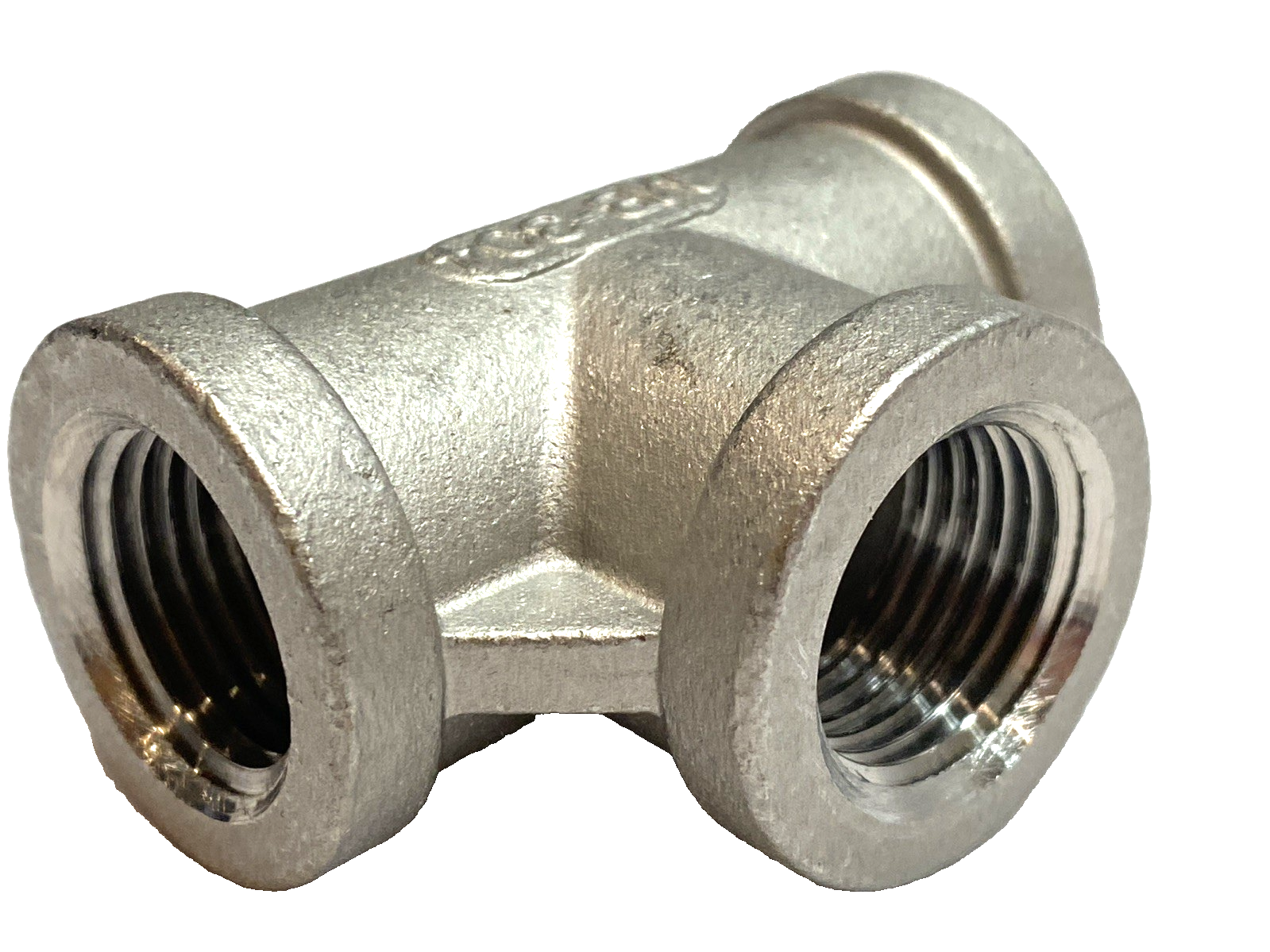 Tee Pipe Fitting 1/2" NPT 304 Stainless Steel LOT OF 7 - Maverick Industrial Sales