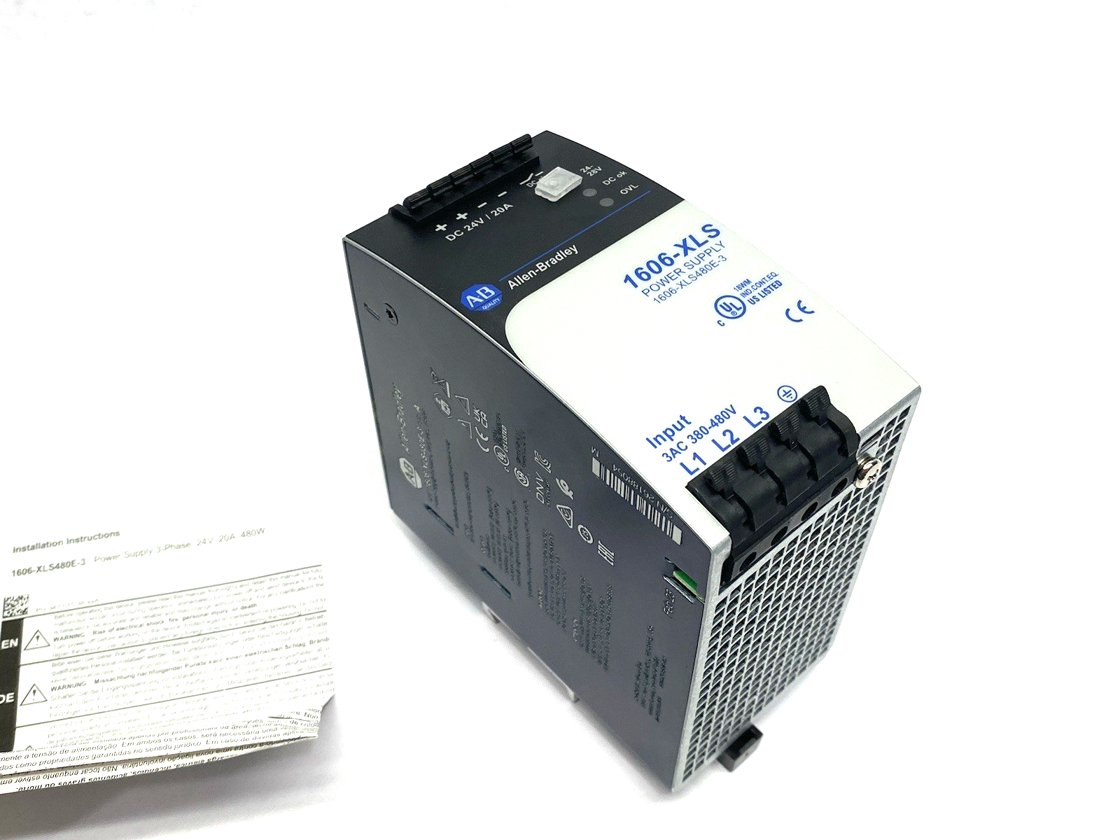 1606-XLS480E-3 | Allen Bradley Ser. A Power Supply 3AC 380-480V Input - New Other - Maverick Industrial Sales