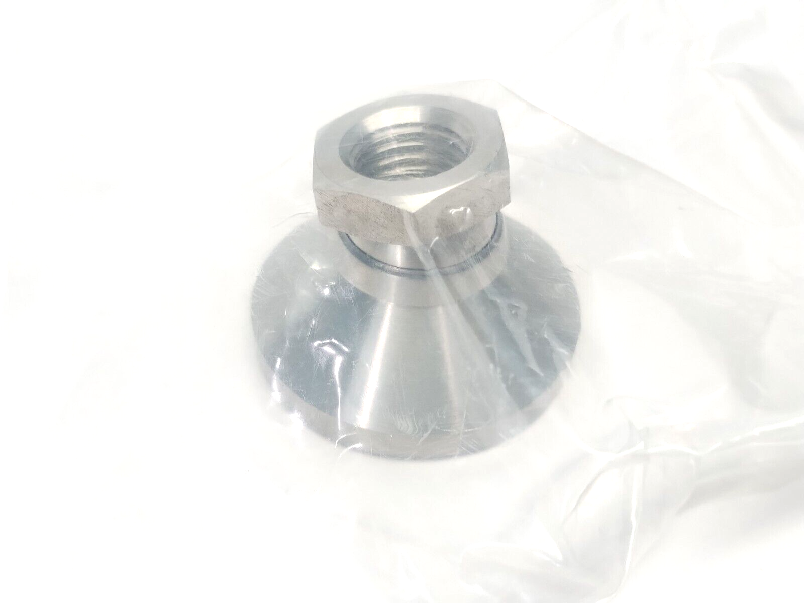 Kipp K0395.320 Stainless Steel Swivel Foot, M20 Thread, 60mm Dia. x 42mm Height - Maverick Industrial Sales