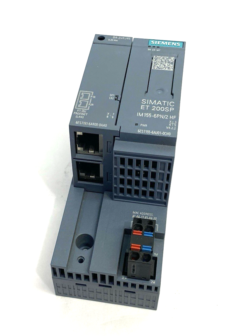 6ES7155-6AU01-0CN0 | Siemens SIMATIC ET 200SP 2-Port Interface Module IM 155-6PN/2 - Used - Maverick Industrial Sales