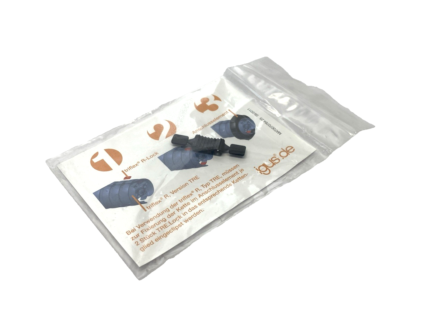 Igus MAT0072125 TRE Triflex Locking Clip TRE.30/TRE.40, TRE.30/40.LOCK LOT OF 10 - Maverick Industrial Sales