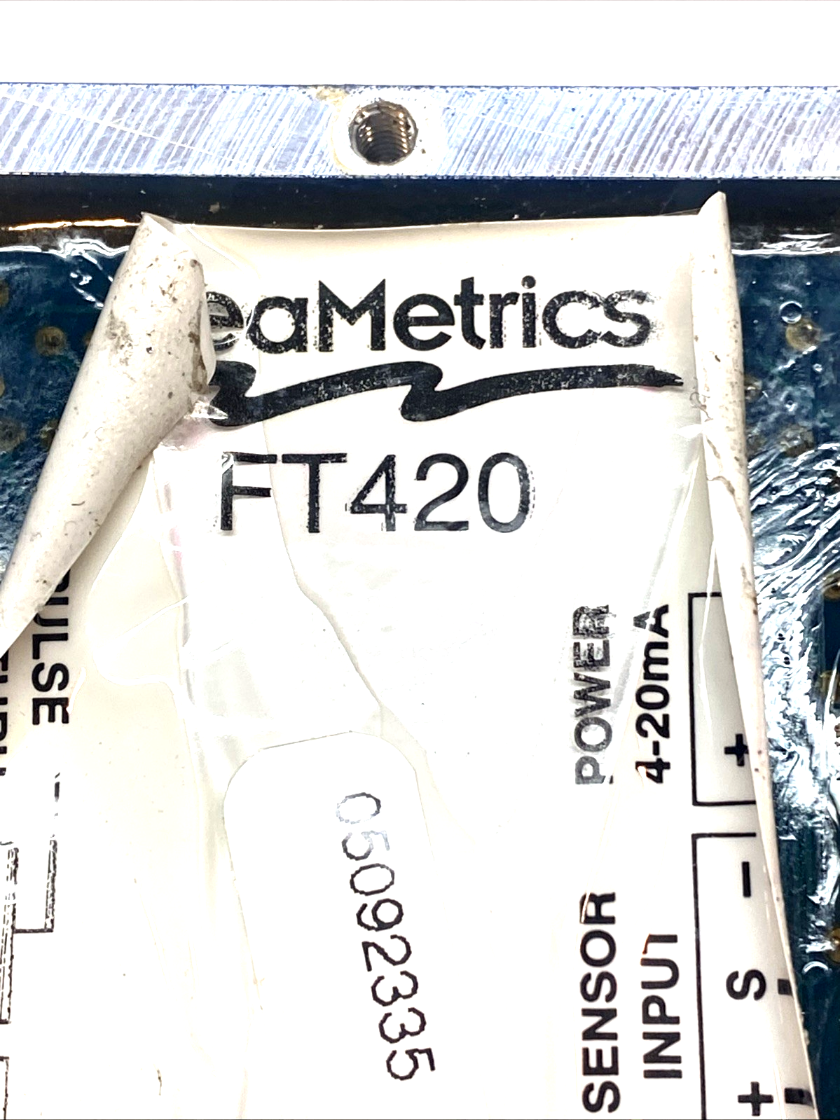 FT420 | Seametrics Digital Flow Rate & Total Indicator MISSING SCREW - Used - Maverick Industrial Sales