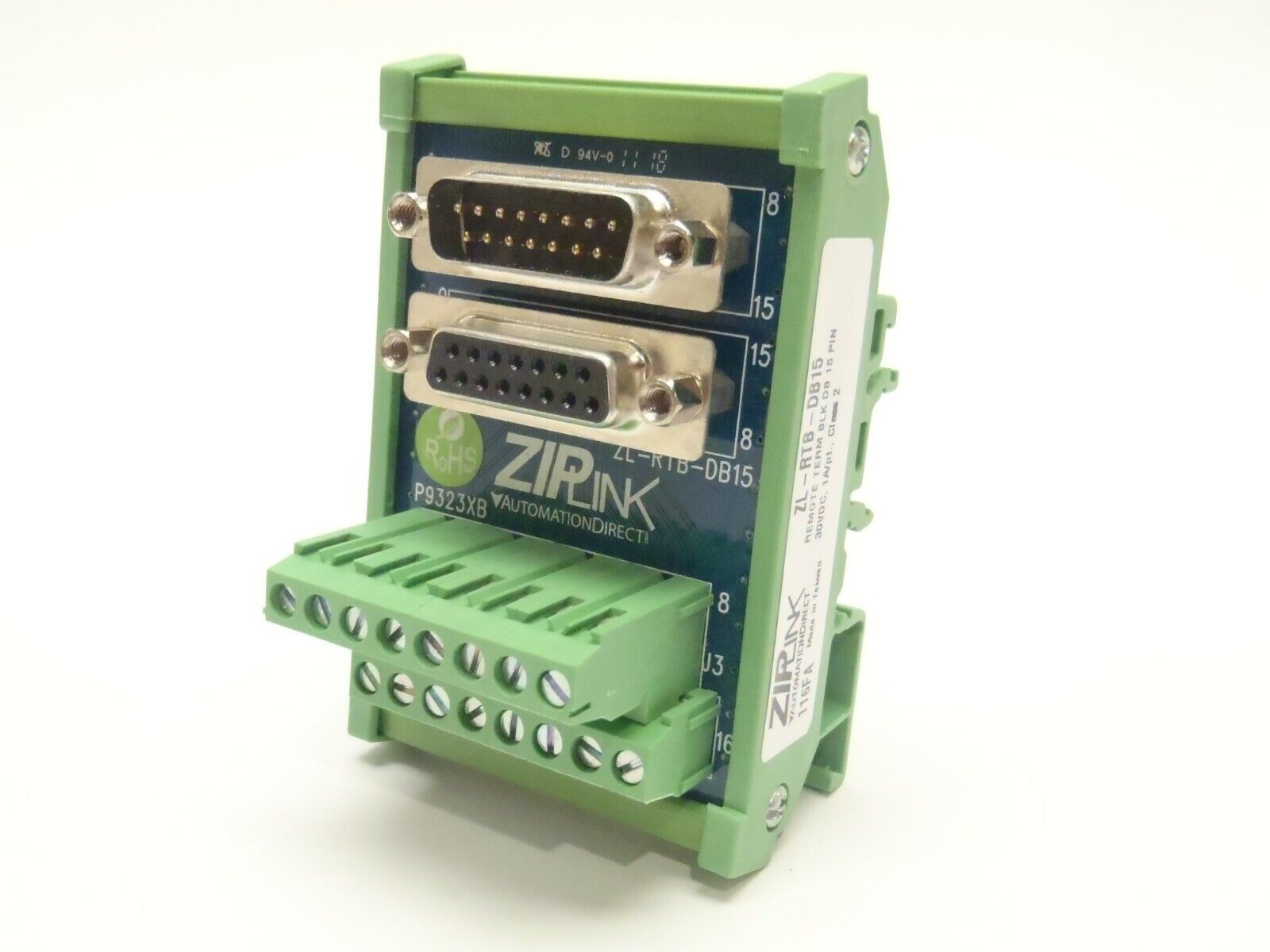 ZipLink ZL-RB-DB15 D-Sub Feed-through Module - Maverick Industrial Sales
