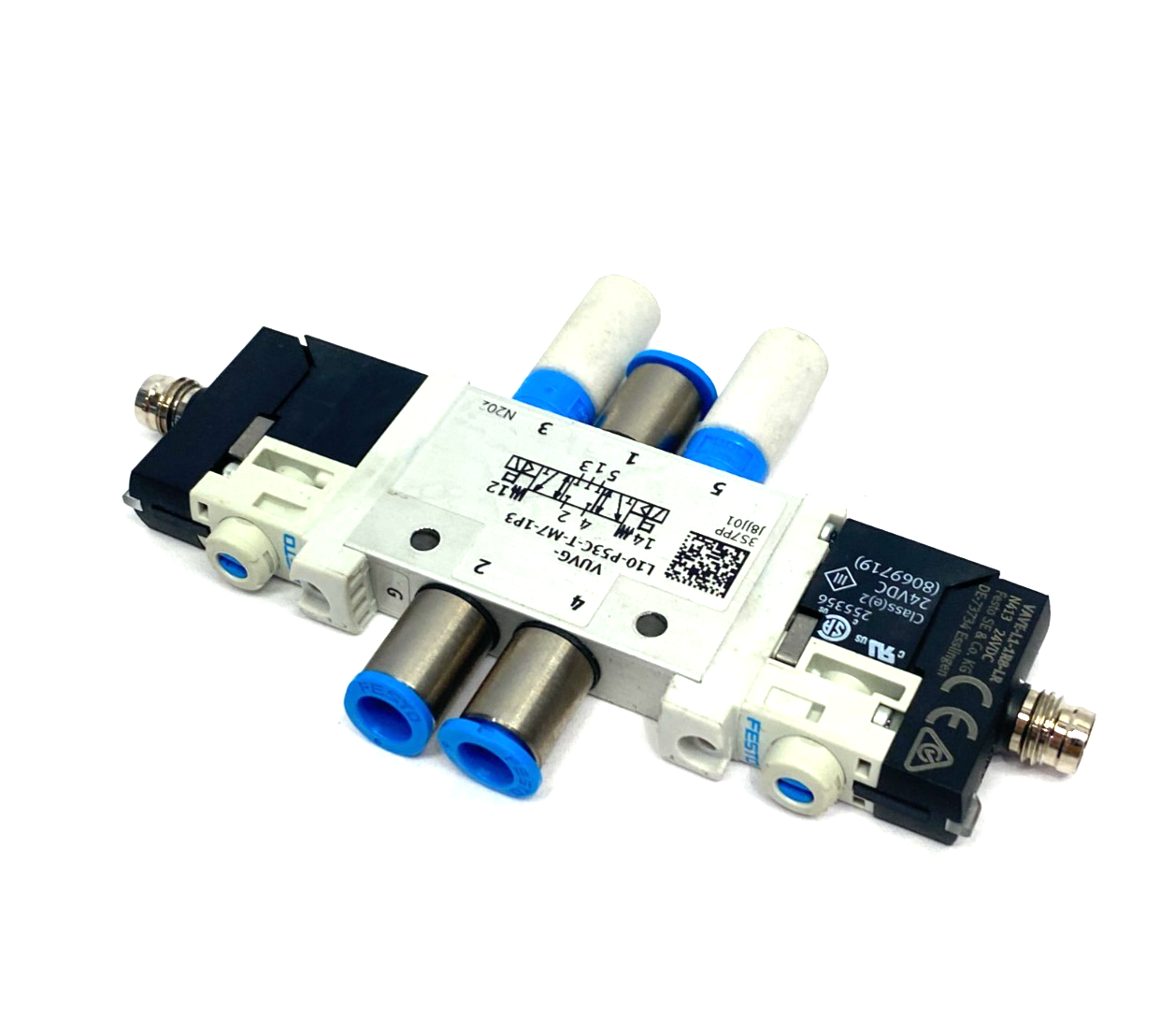 Festo VUVG-L10-P53C-T-M7-1P3 Solenoid Valve, 5/3, Closed 566476 - Maverick Industrial Sales