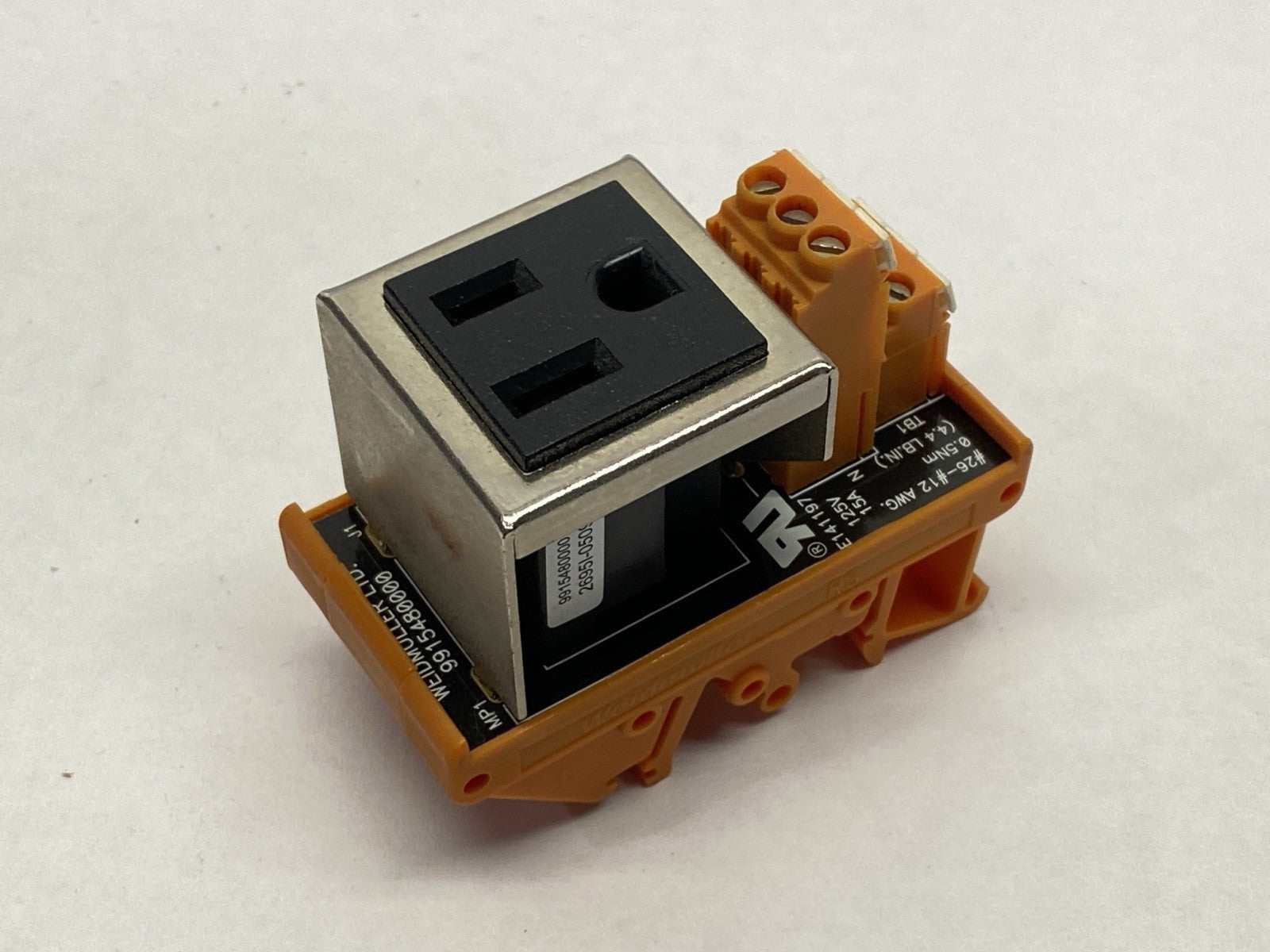 Weidmuller 9915480000 Terminal Block AC Outlet Module 15A 125V - Maverick Industrial Sales