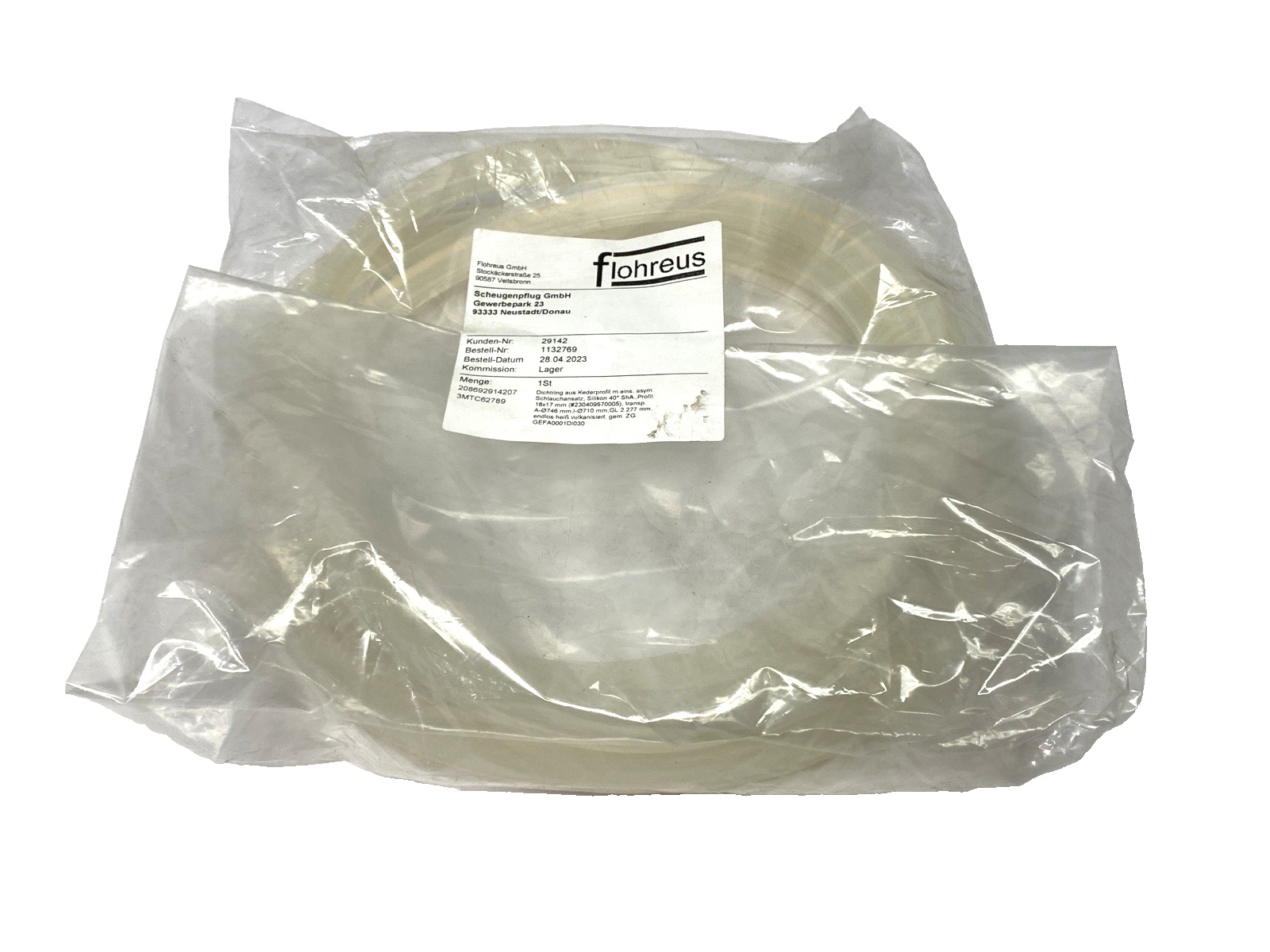 3MTC62789 | Scheugenpflug Floreus Sealing Keder Profile SHOR 40, 29142, 1132769 - New - Maverick Industrial Sales