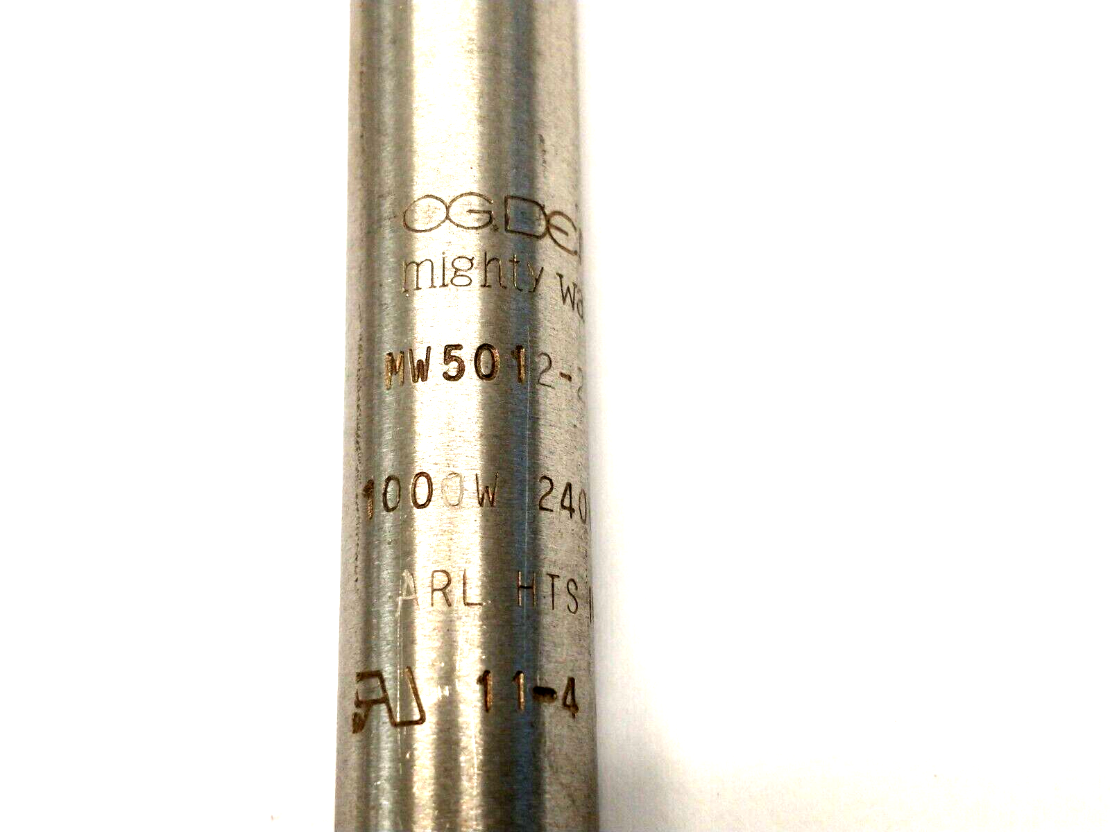 Ogden MW5012-2 Mighty Watt Cartridge Heater 1/2" Dia. x 12" Long 1000W 240V 11-4 - Maverick Industrial Sales
