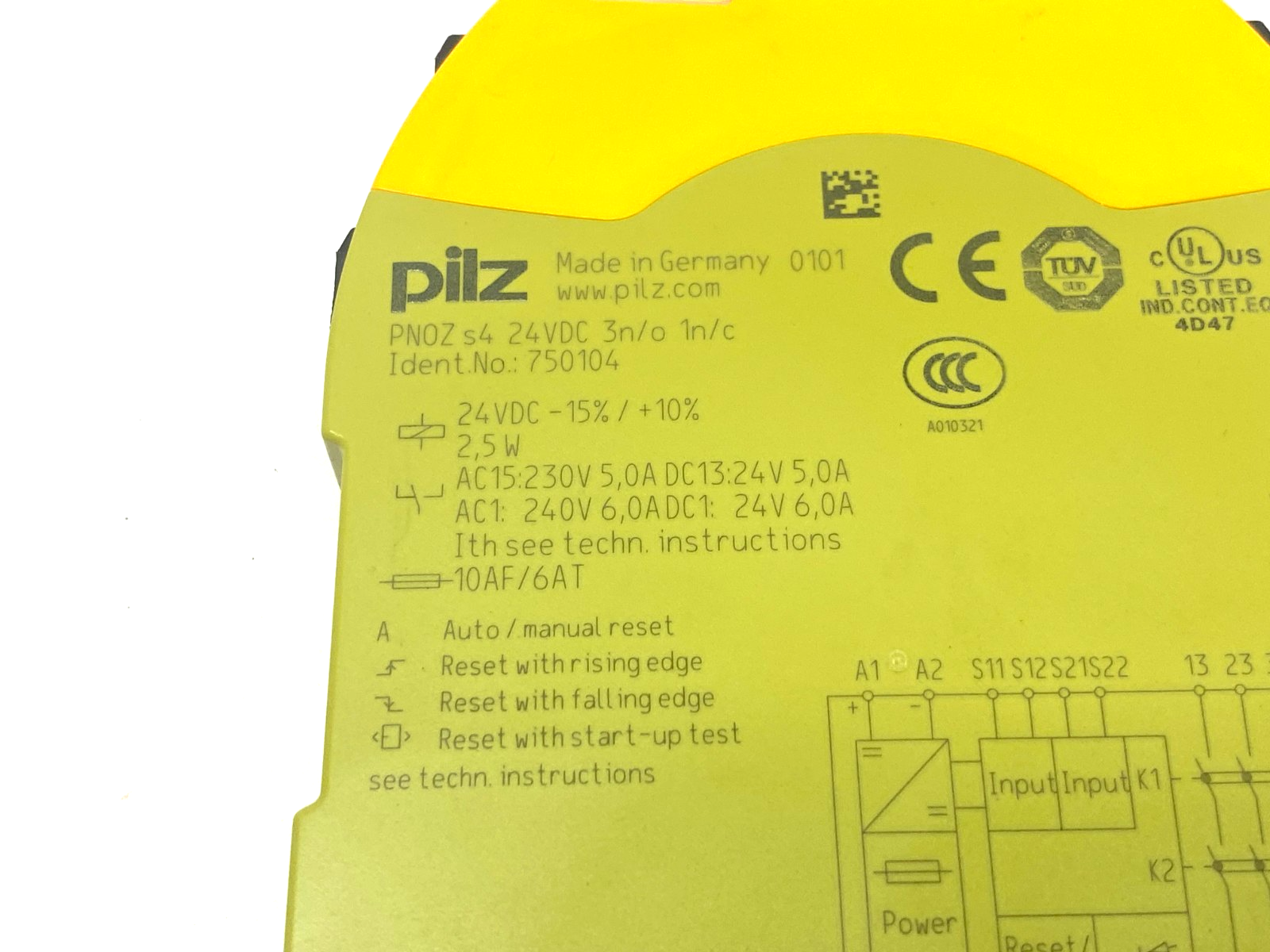Pilz PNOZ s4 24VDC 3n/o 1n/c Standalone Sigma Safety Relay 1/2-Channel 750104 - Maverick Industrial Sales