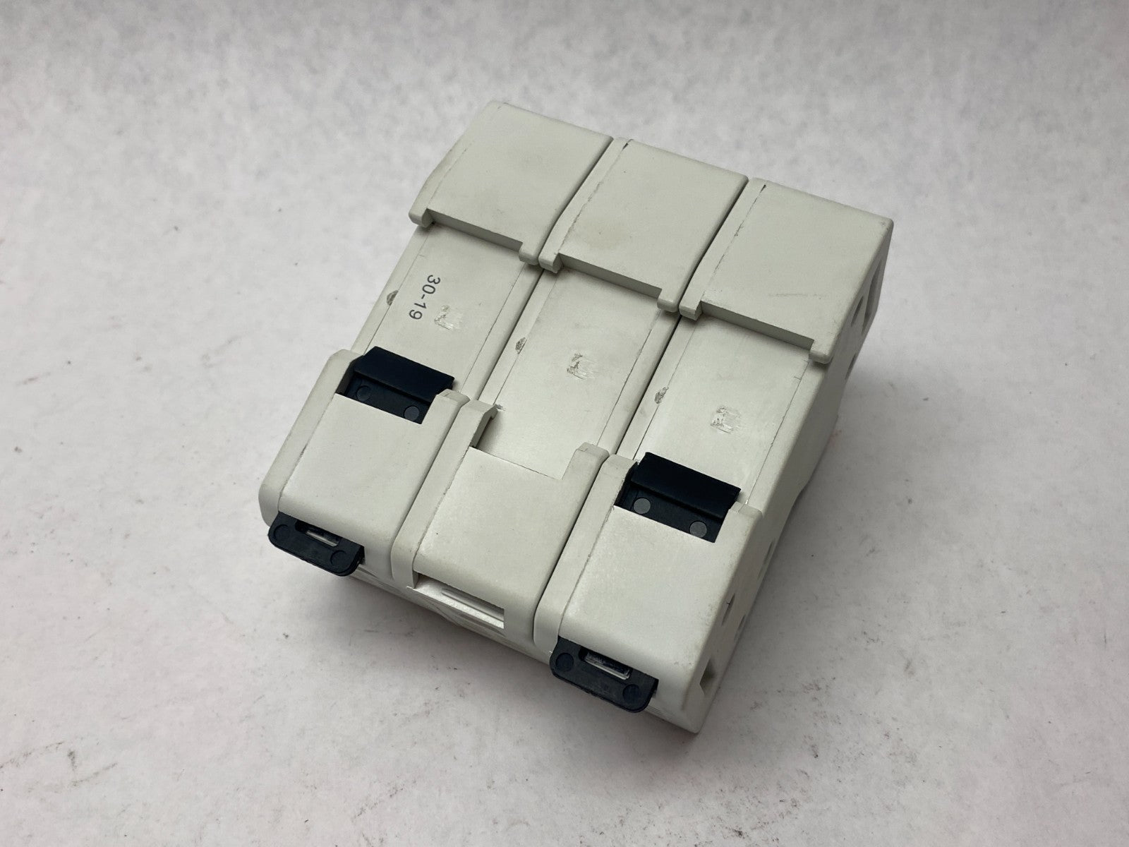 Mersen US3J3 Fuse Holder 3-Pole w/ Bussmann LPJ-30SP Low-Peak Fuses - Used - Maverick Industrial Sales