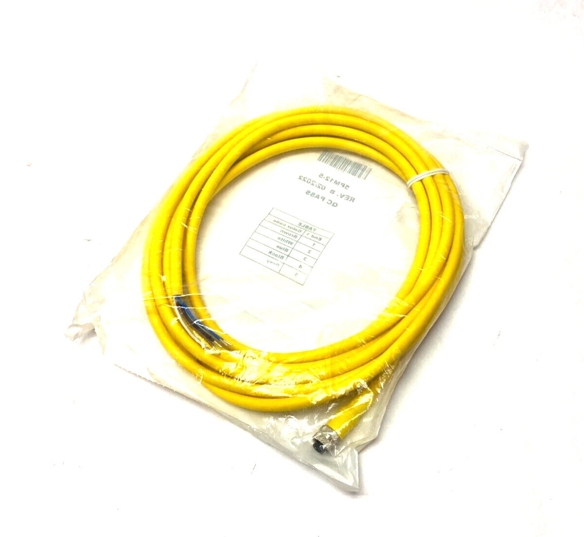 Smart Vision Lights 5PM12-5 Single Ended 5-Pin M12 Female to Leads 5m Length - Maverick Industrial Sales