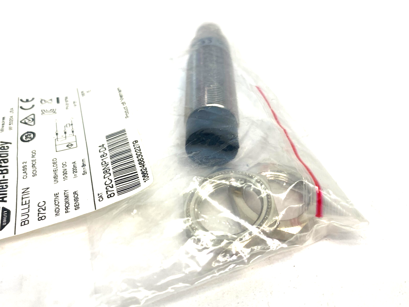 Allen Bradley 872C-D8NP18-D4 Ser. E 18mm Inductive Proximity Sensor 10-30VDC - Maverick Industrial Sales