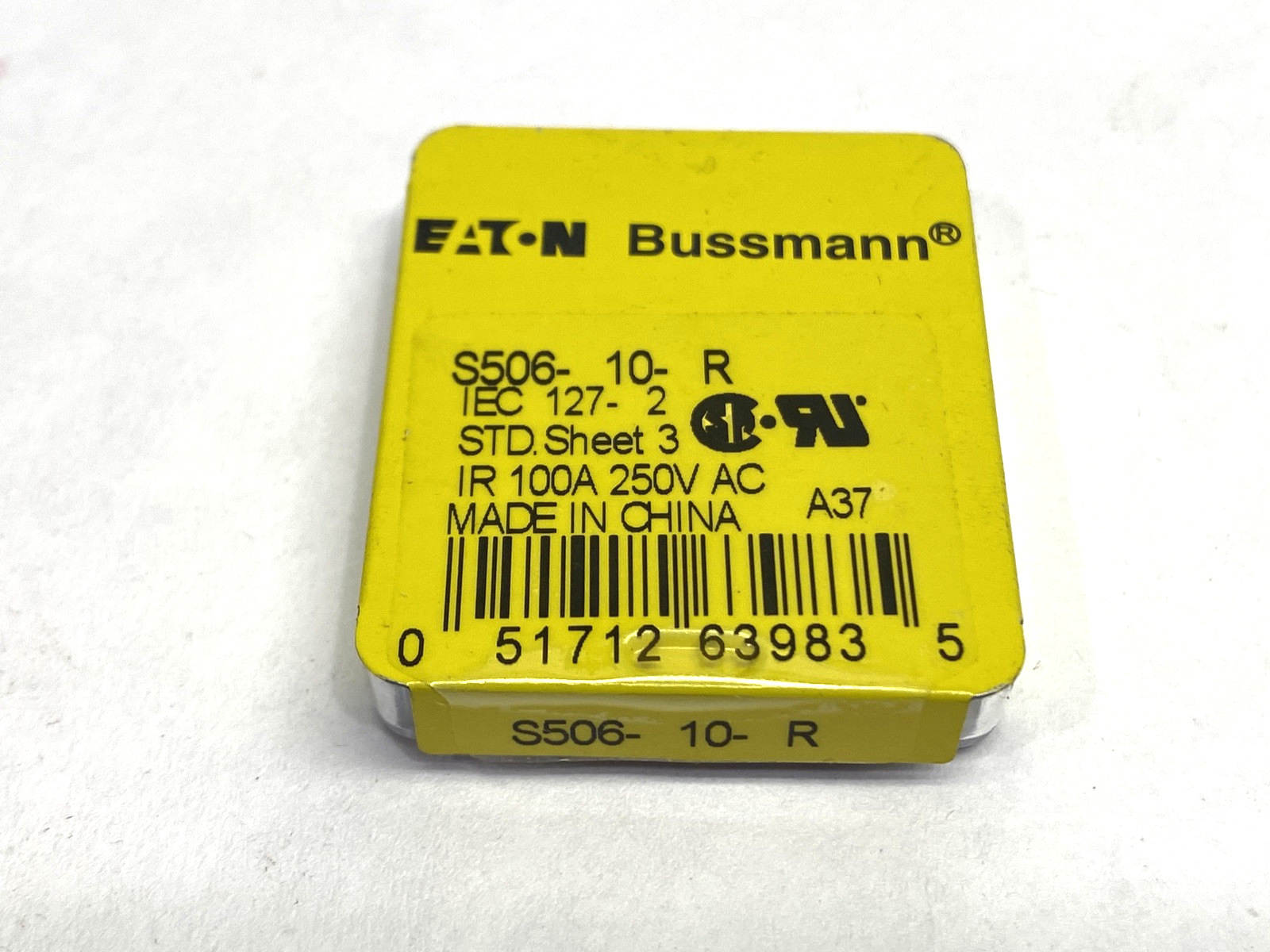Eaton Bussmann S506-10-R Miniature Fuse 10A 250VAC PACKAGE OF 5 - Maverick Industrial Sales