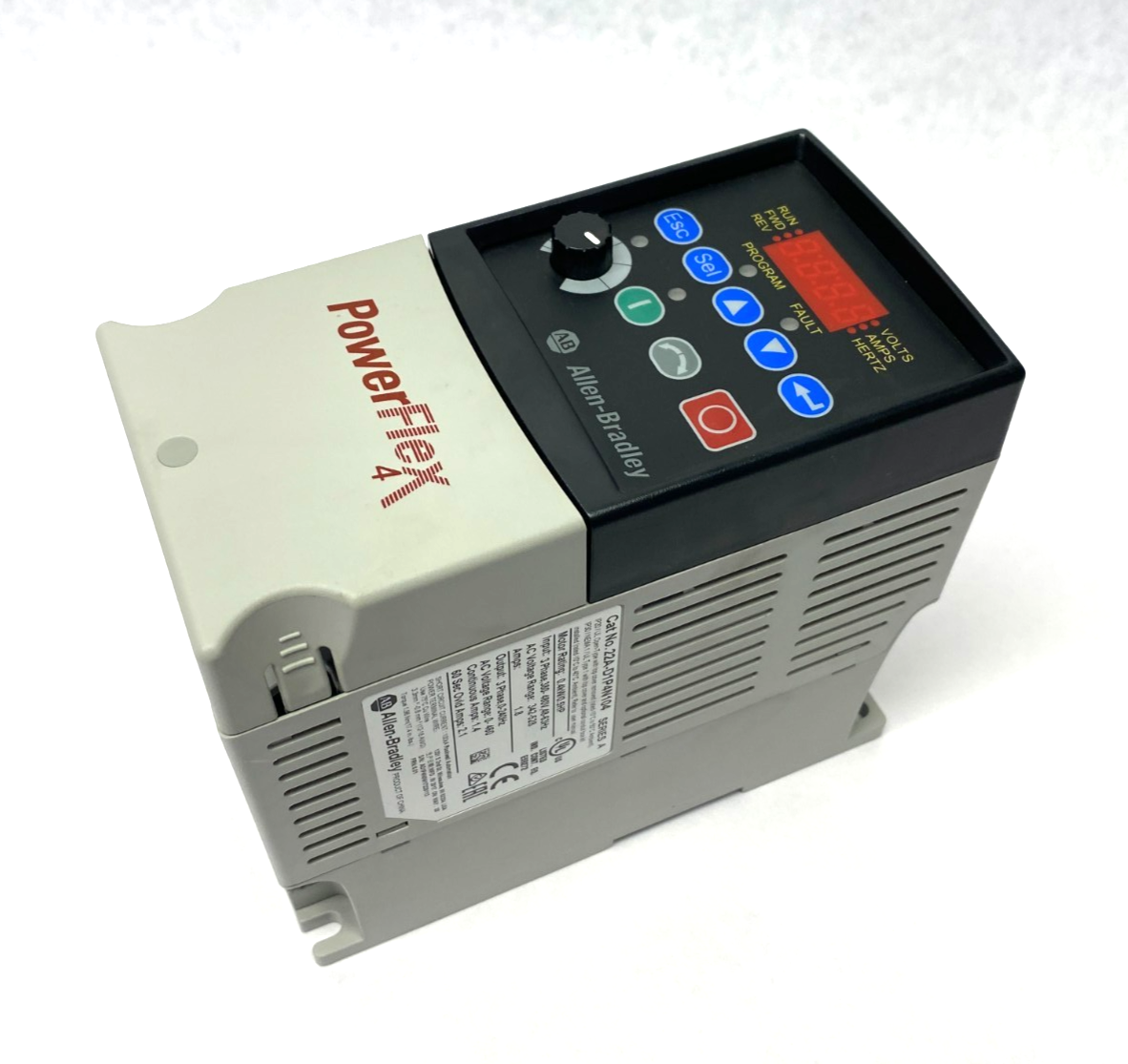 22A-D1P4N104 | Allen Bradley Ser. A PowerFlex 4 AC Drive, 0.5HP, 380-480V, 0.4kW - Used - Maverick Industrial Sales