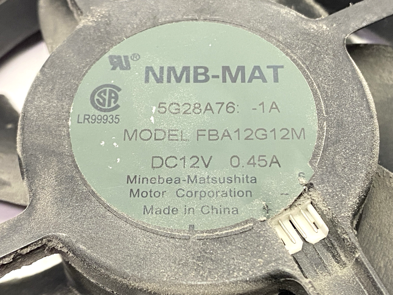 NMB FBA12G12M Axial Cooling Fan 12VDC DAMAGED - Maverick Industrial Sales