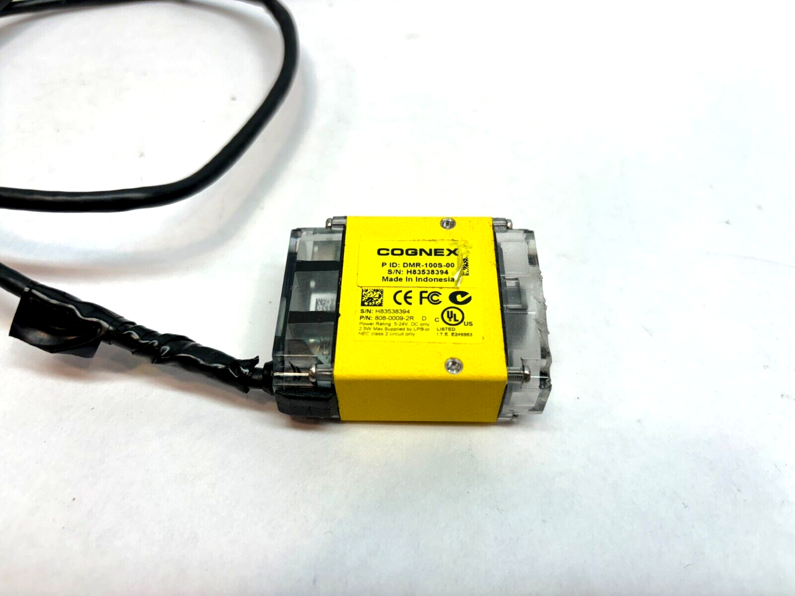Cognex DMR-100S-00 DataMan Laser Barcode Reader Scanner 808-0008-2R Broken Cover - Maverick Industrial Sales