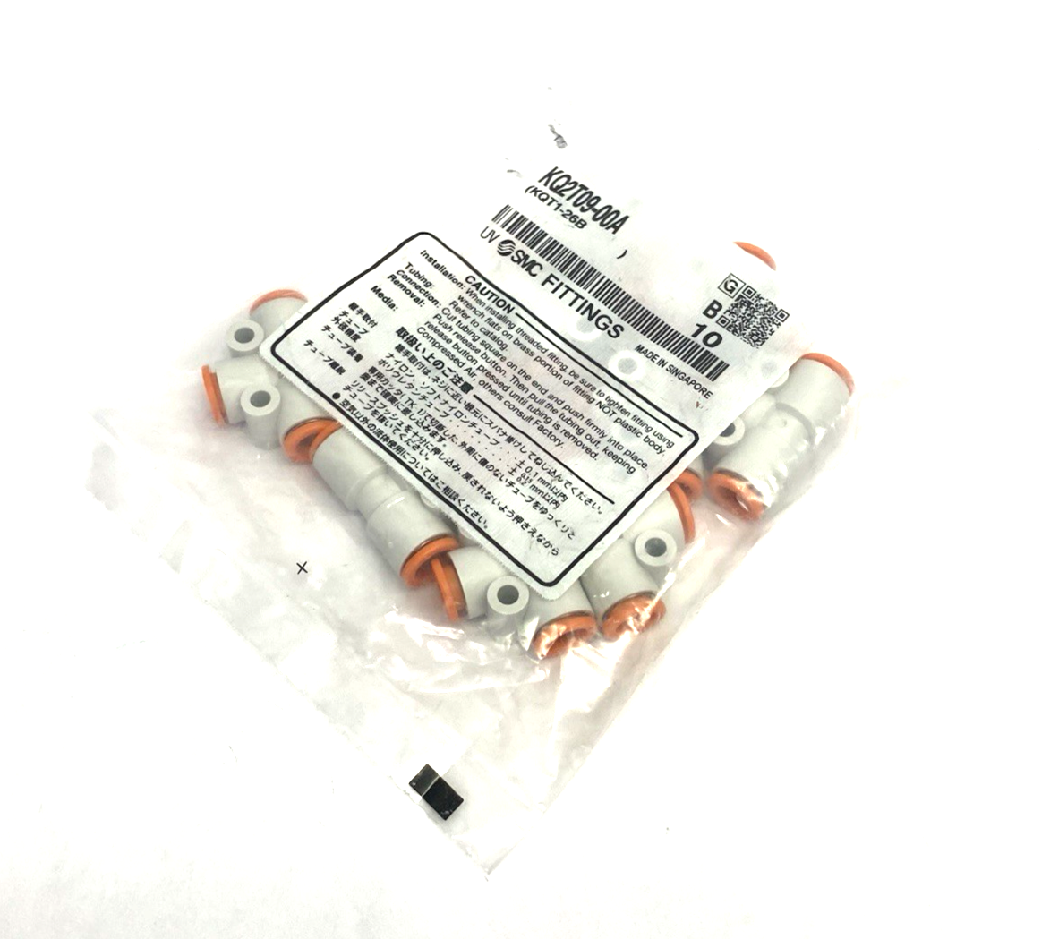 KQ2T09-00A | SMC Pneumatic One-Touch Union Tee Fitting, 5/16" Tube OD, 10-PACK - New - Maverick Industrial Sales