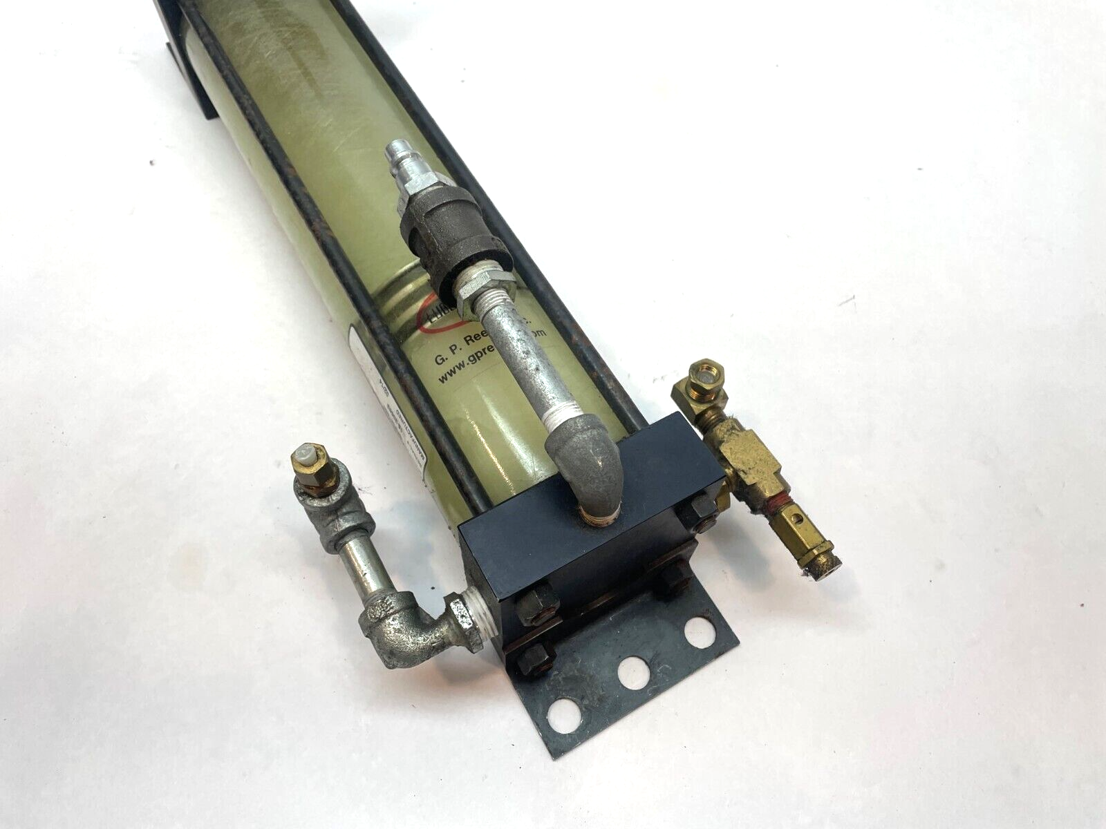 Lube Logic GRRM1460 Pneumatic Grease Dispenser, GP Reeves, 16"L x 3-1/2" DIA - Maverick Industrial Sales