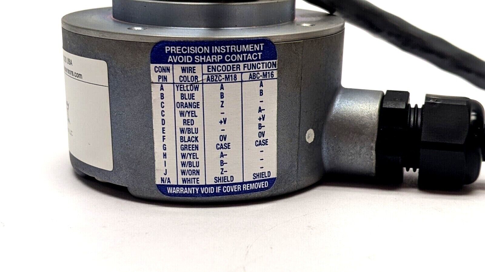 BEI 01072-417 Incremental Optical Encoder XHS25F-75-R2-SS-500-ABZC-28V/V-SCS18 - Maverick Industrial Sales