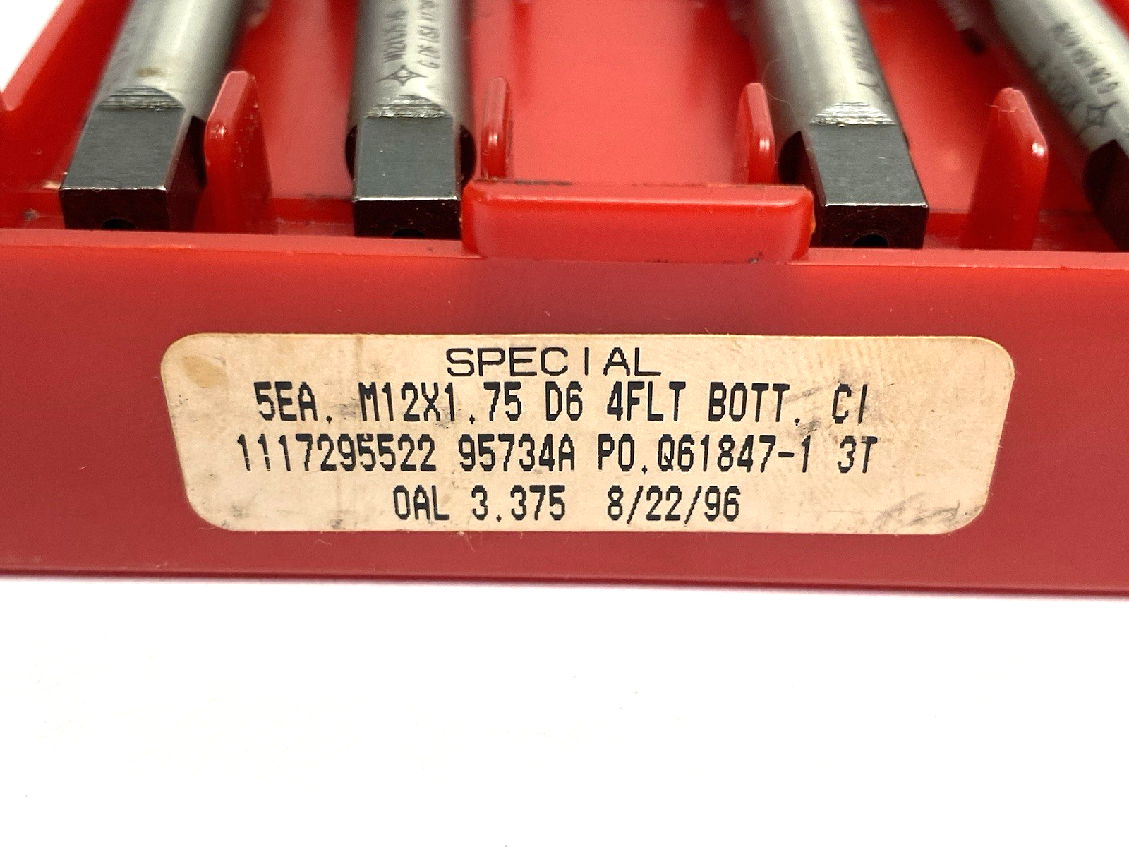 None | Cleveland M12x1.75 D6 Bottoming Hand Tap, 4-Flute, 3.375 OAL, PKG OF 4 - New Other - Maverick Industrial Sales