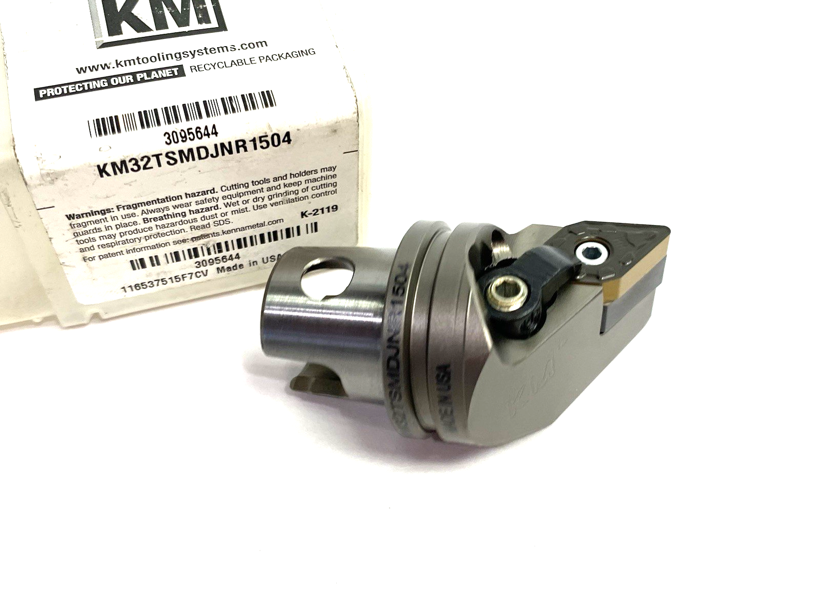 3095644 | Kennametal Kenloc™ MDJN 93° Cutting Units (M-Clamping) KM32TSMDJNR1504 - New – Open box - Maverick Industrial Sales