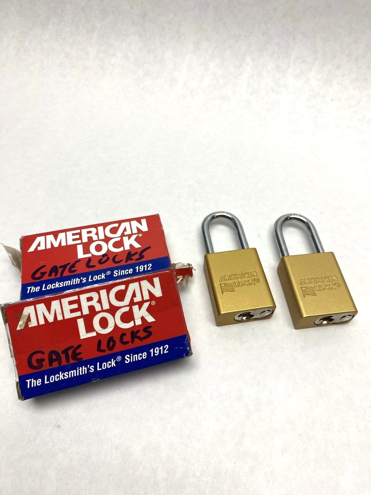 American Lock A1106KAYLW 1100 Series Lockout Lock LOT OF 2 - Maverick Industrial Sales