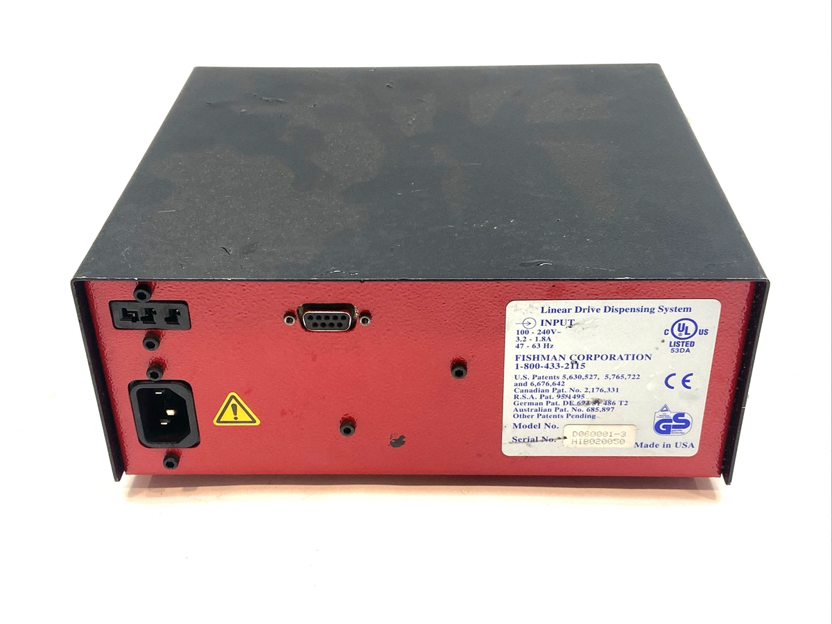 LDS9000, D060001-3 | Fishman LDS9000 Linear Drive Dispensing System 100-240V D060001-3 - Used - Maverick Industrial Sales