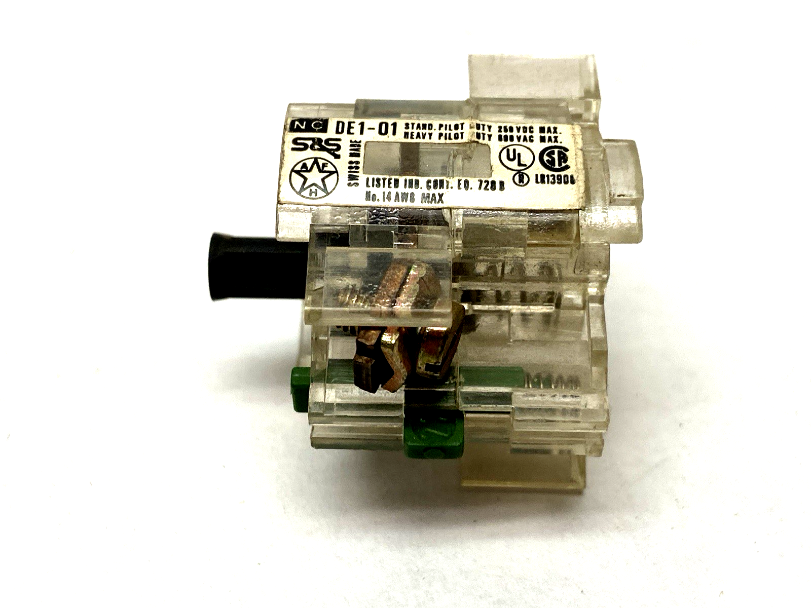 Sprecher+Schuh DE1-01 Contact Block 500V 10A - Maverick Industrial Sales