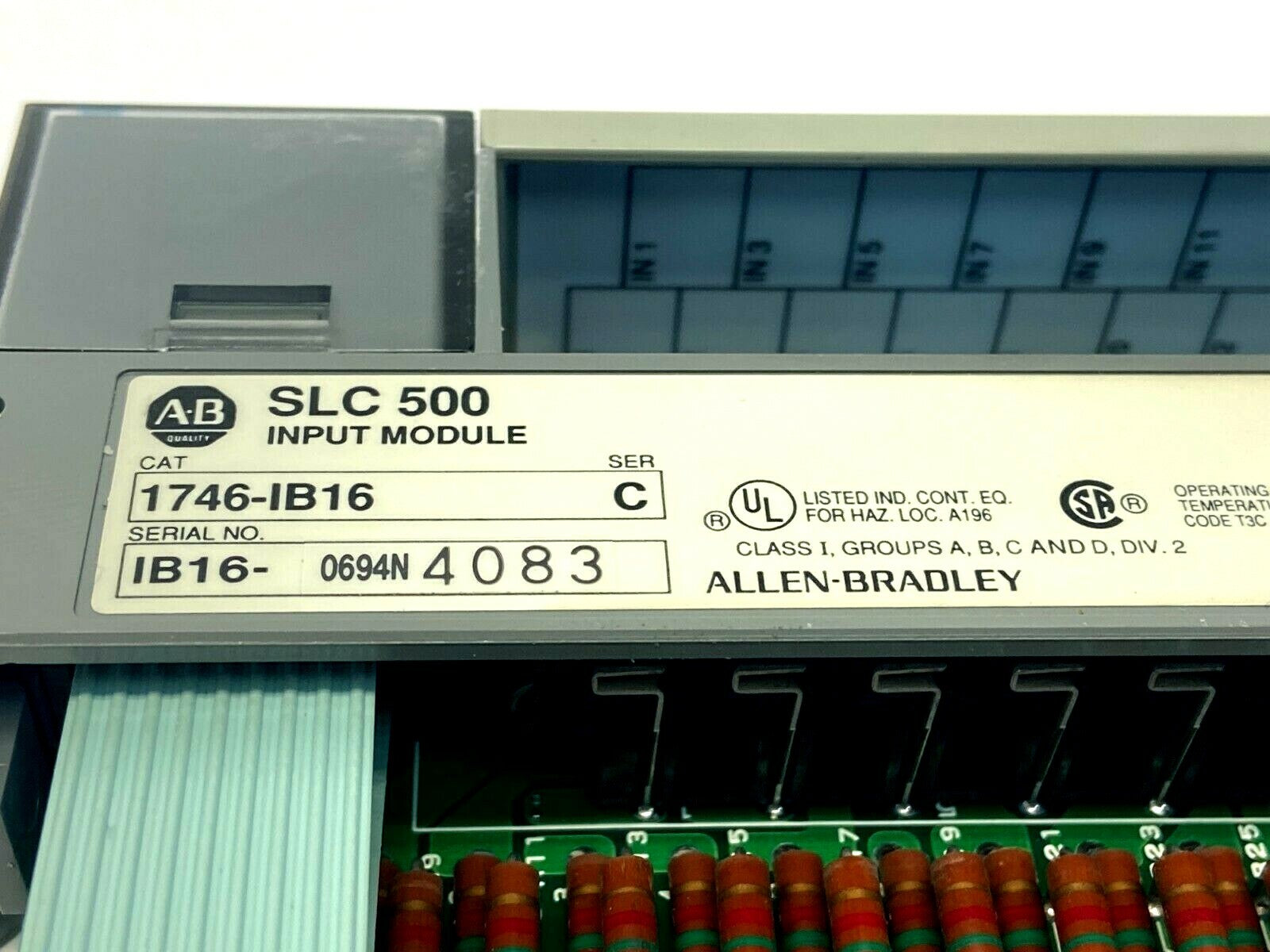 1746-IB16 | Allen Bradley Ser C I/O Module Digital 16 Inputs 10-30VDC Sink - Used - Maverick Industrial Sales