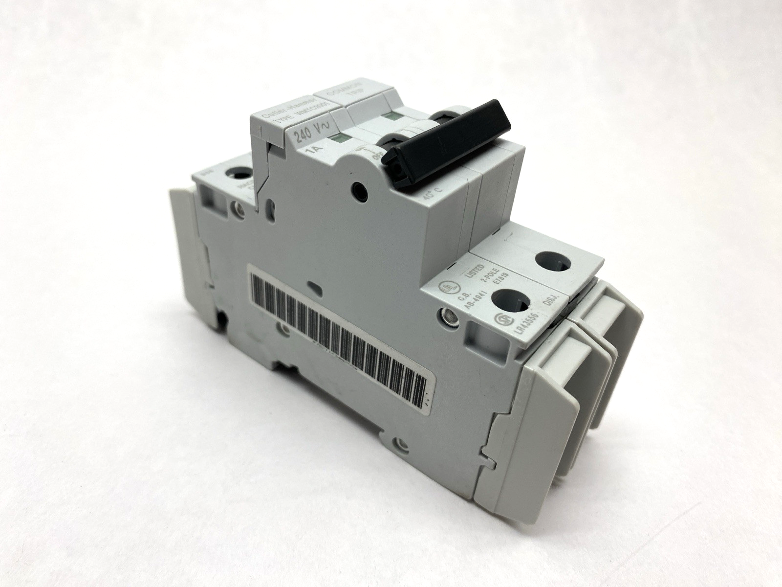 Cutler Hammer WMTC2001 240V Breaker, Din Rail Mount 1A - Maverick Industrial Sales