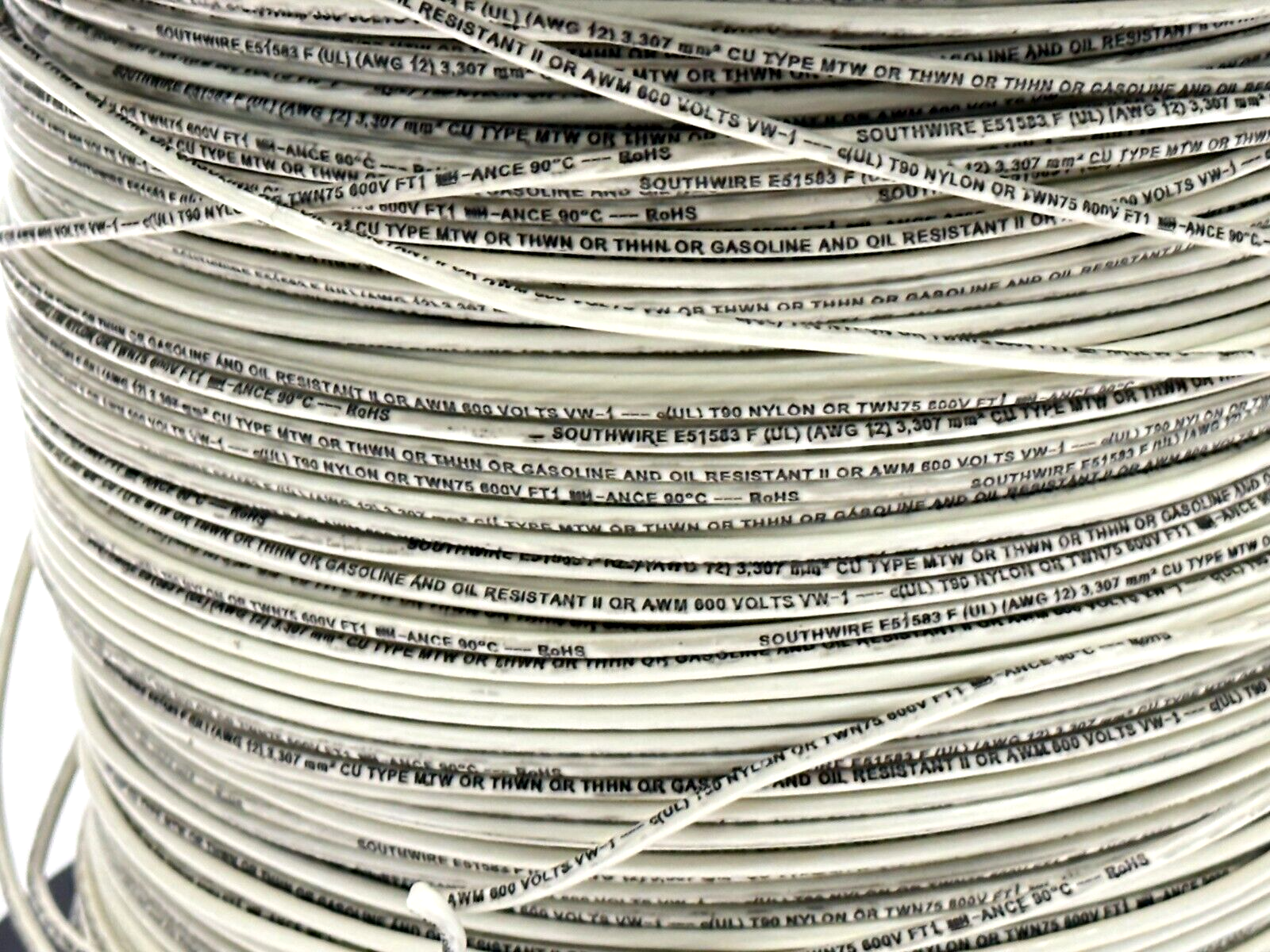Southwire E51583 F (UL) (AWG 12) CU Type MTW/THWN/THHN Wire 600V 2230ft Spool - Maverick Industrial Sales
