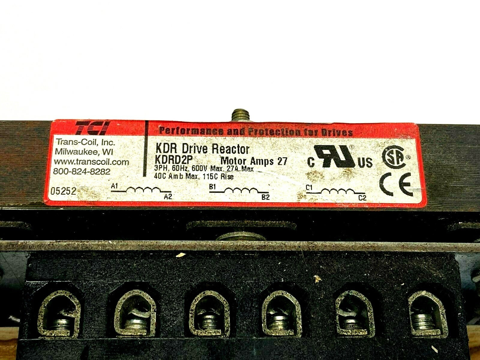TCI KDRD2P Drive Reactor 3PH 600V 27A - Maverick Industrial Sales