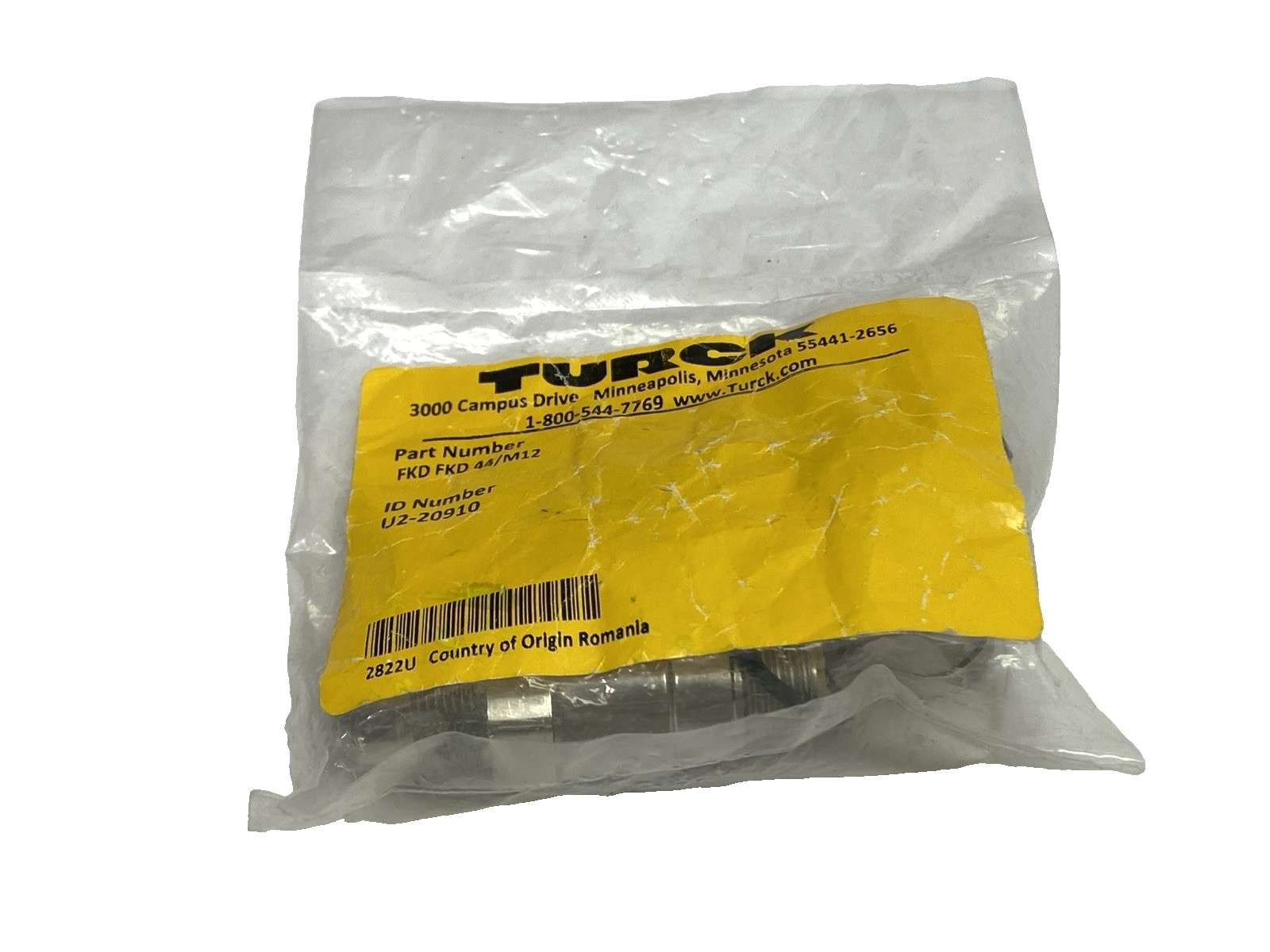 Turck FKD FKD 44/M12 Ethernet Female Eurofast Receptacle Circular U2-20910 - Maverick Industrial Sales
