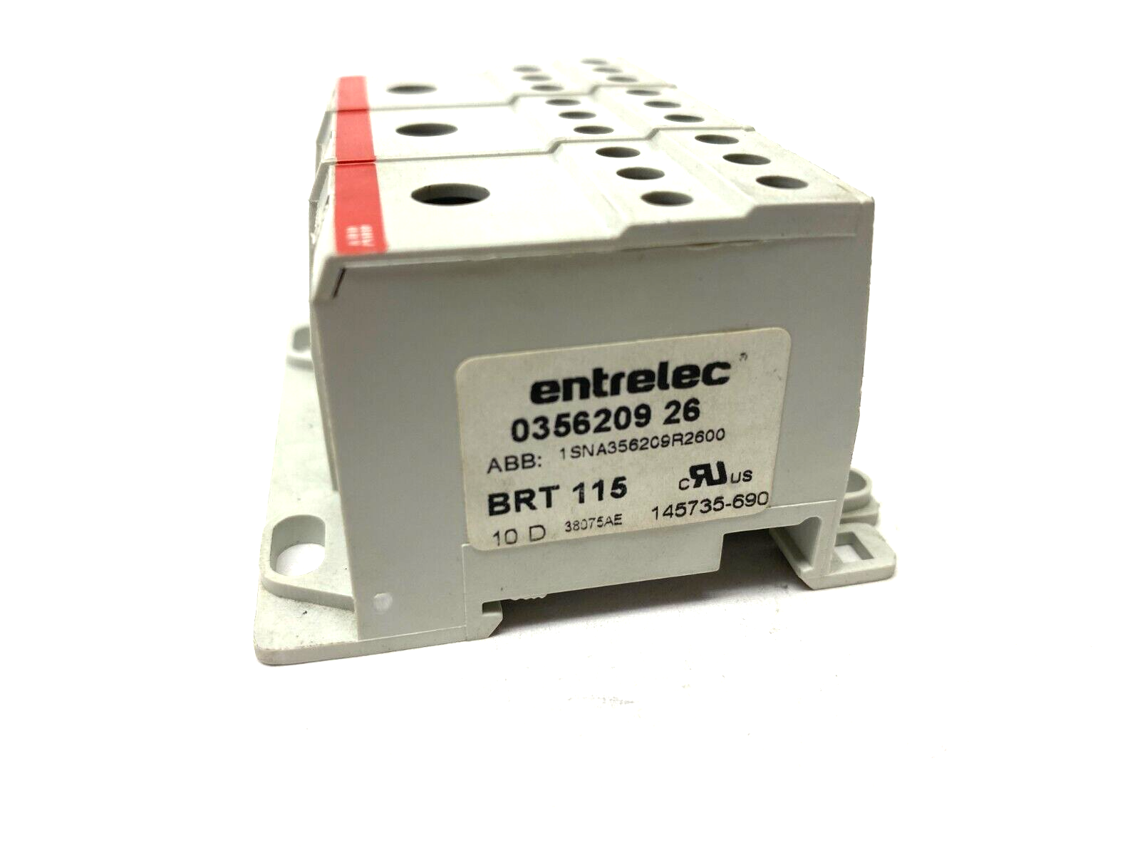 ABB Entrelec 1SNA356209R2600 Power Distribution Block BRT 115 0356209 26 - Maverick Industrial Sales