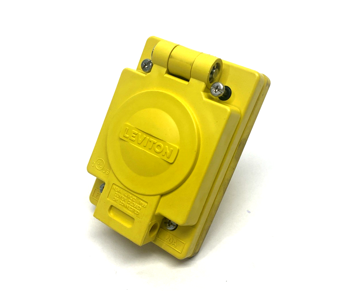 Leviton 66W47 Wetguard Watertight Locking Inlet NEMA L5-20 2P 3-Wire 20 A 125V - Maverick Industrial Sales