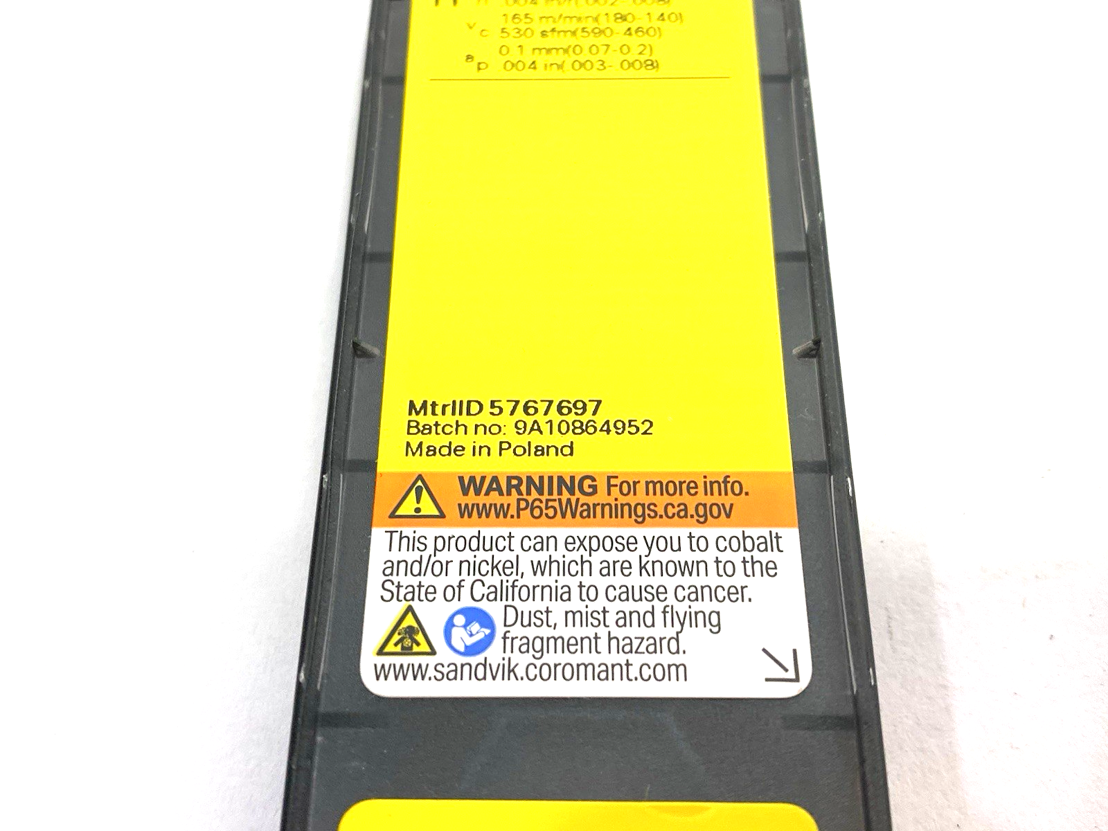 57676976 | Sandvik 5767697 CoroTurn® 107 Turning Insert DCGW3(2.5)1S0630F 7025 PKG OF 5 - New - Maverick Industrial Sales