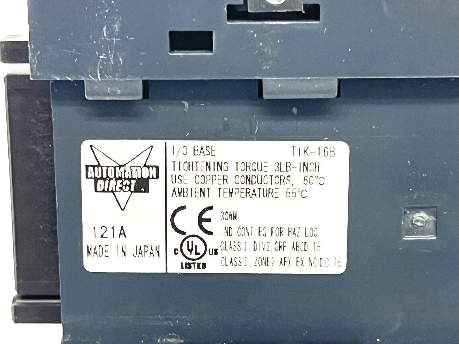 T1K-16ND3 | Automation Direct Terminator I/O Discrete Input Module w/ T1K-16B Base - Used - Maverick Industrial Sales