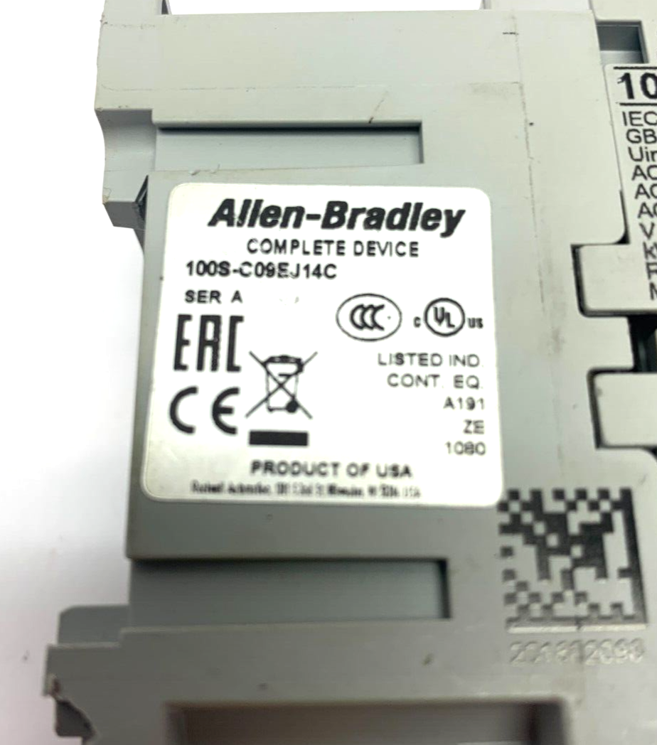Allen Bradley 100S-C09EJ14C Ser. A Guardmaster A04 Safety Contactor BROKEN TOP - Maverick Industrial Sales