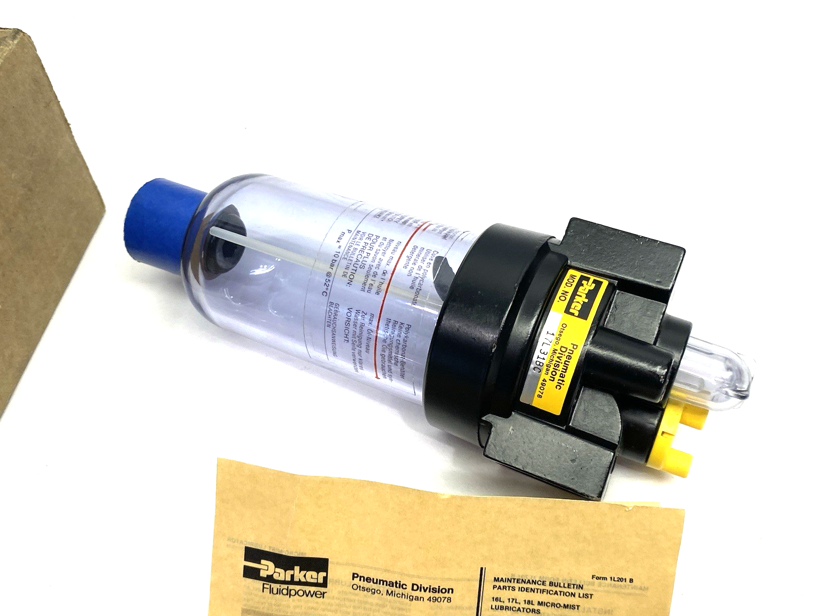 17L31BC | Parker Modular Lubricator 1/2" - New – Open box - Maverick Industrial Sales