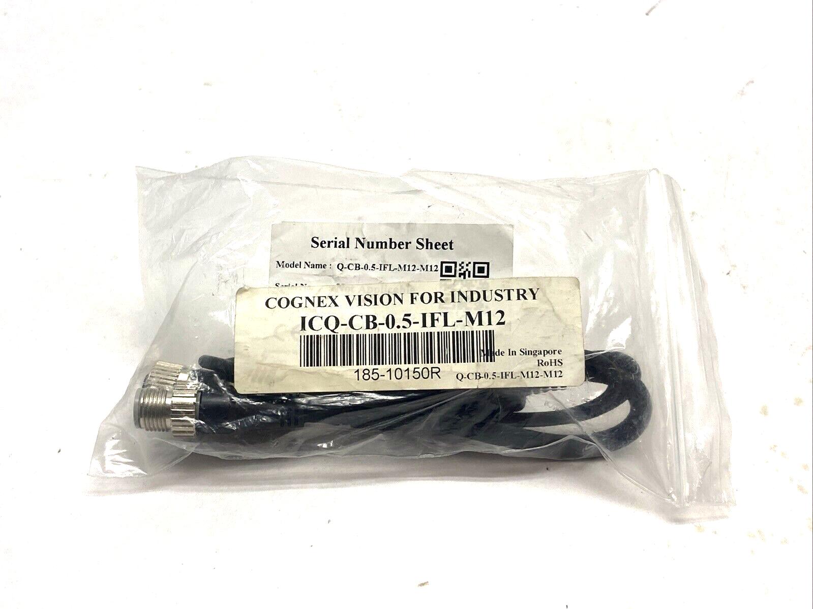 ICQ-CB-0.5-IFL-M12 | Cognex Connection Cable - New - Maverick Industrial Sales