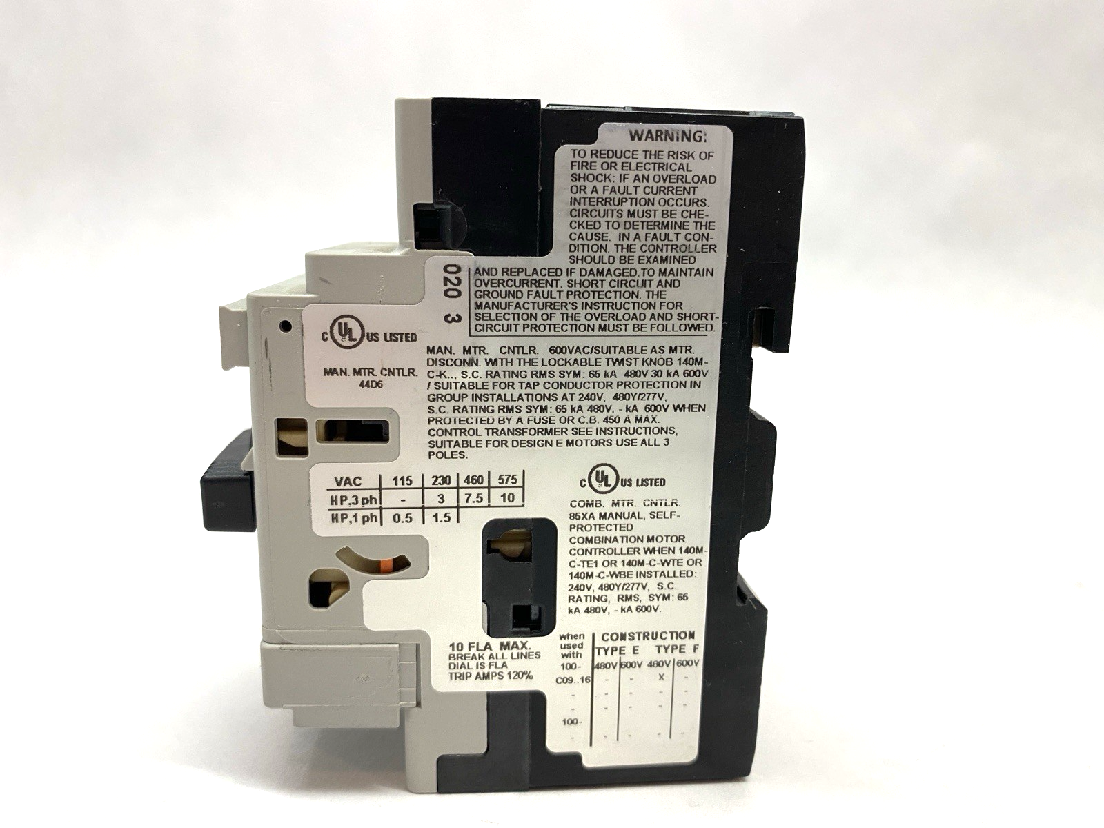 Allen Bradley 140M-C2E-C10 Motor Protection Circuit-Breaker - Maverick Industrial Sales