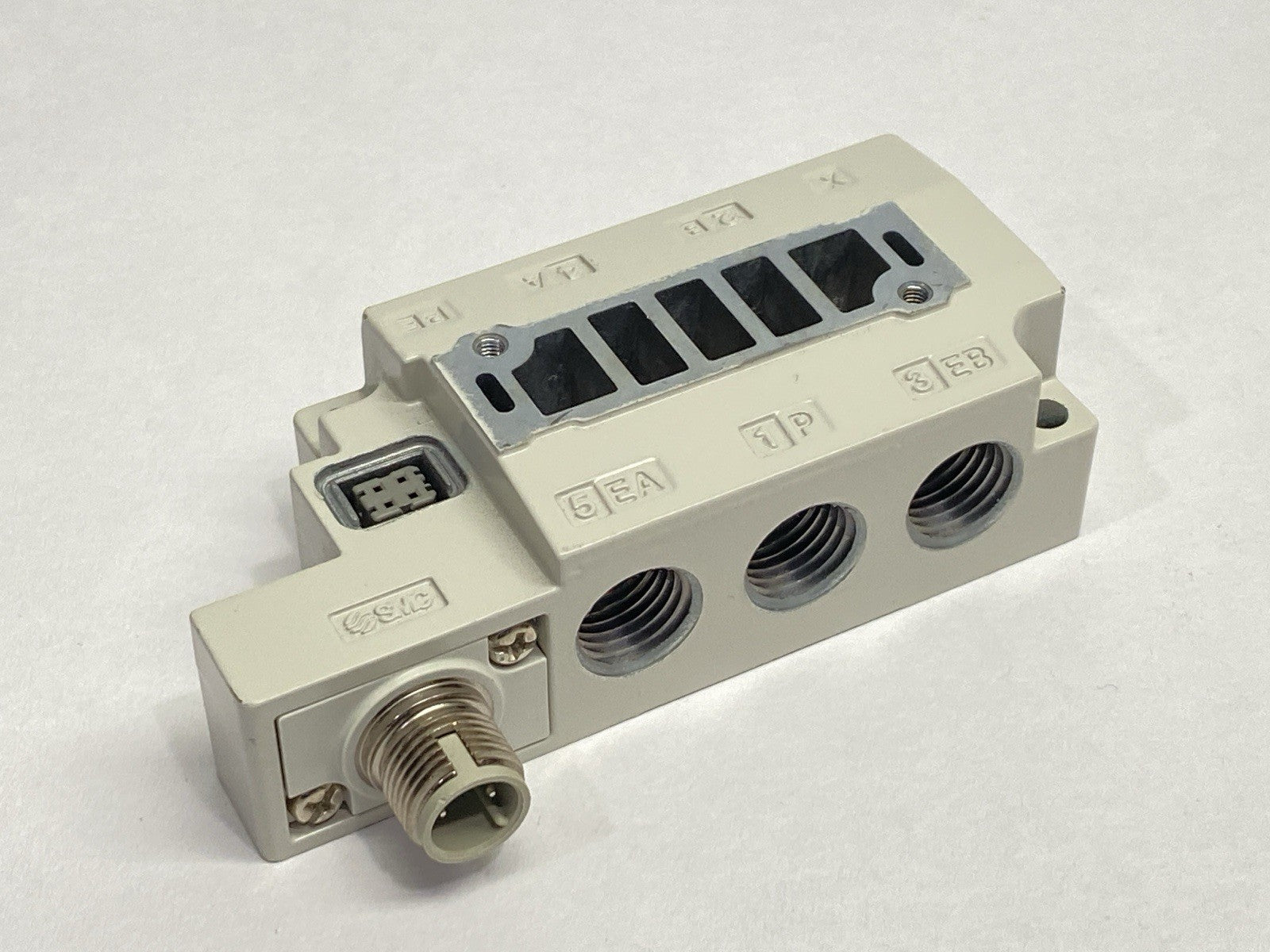 SMC SY50M-27-1-W0-02F Pneumatic Solenoid Valve Base Unit - Maverick Industrial Sales