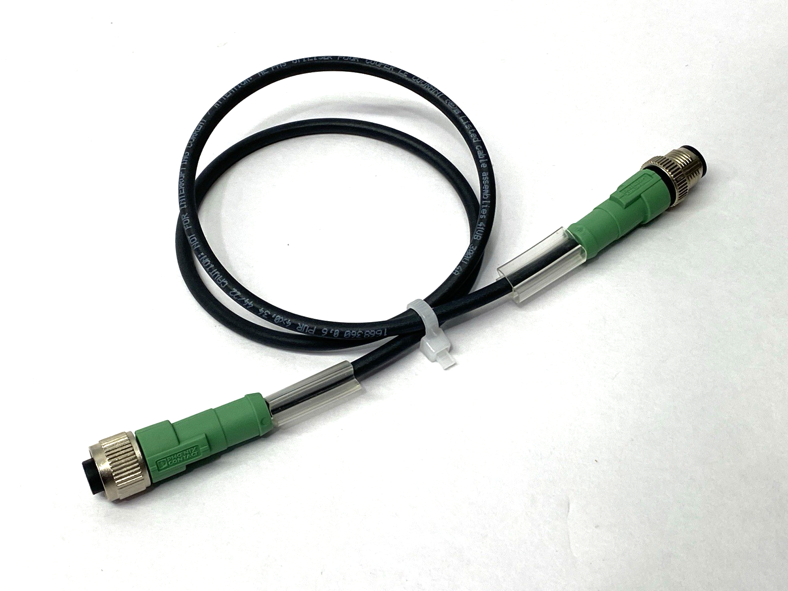 Phoenix Contact SAC-4P-M12MS/0,6-PUR/M12FS Double Ended Connector Cable 1668360 - Maverick Industrial Sales