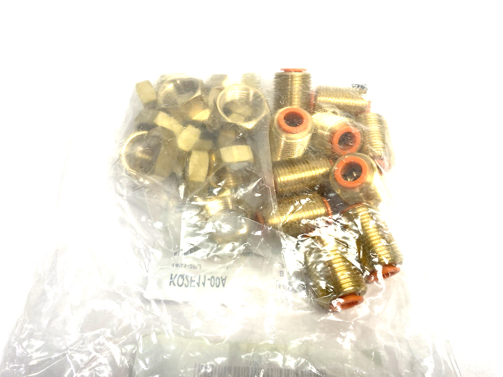 KQ2E11-00A | SMC Brass Bulkhead Union Fitting 3/8" OD Tube PKG OF 10 - New - Maverick Industrial Sales