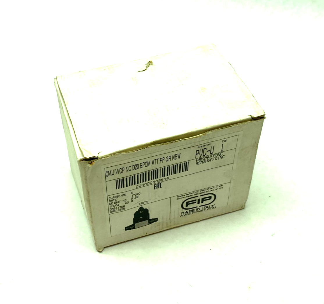 FIP ASM2HVFF01NC Pneumatic Valve CMUIV/CP NC D20 EPDM ATT PP-GR NEW - Maverick Industrial Sales